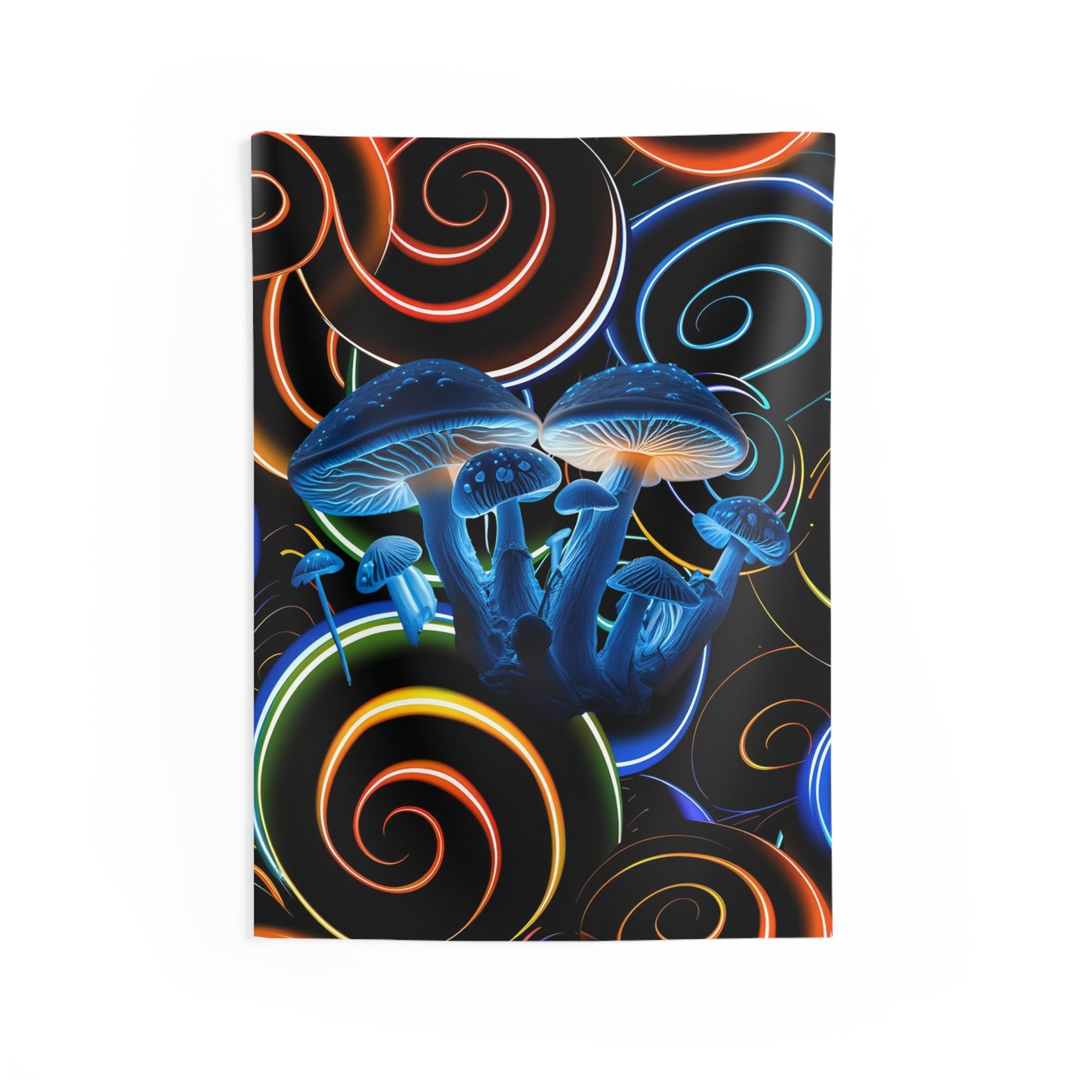 Vibrant Mushroom Wall Tapestry | Boho Decor, Psychedelic Wall Art, Living Room Accent, Dorm Room Decor, Unique Gift