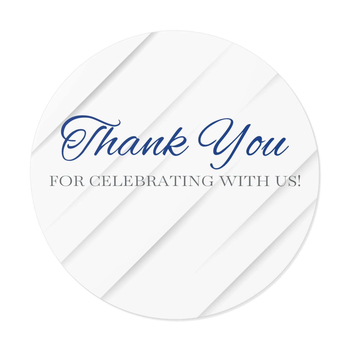 Elegant Thank You Custom Stickers for Weddings, Party Favors, Bridal Showers, Custom Labels, Celebration Decal, Personalized Gifts