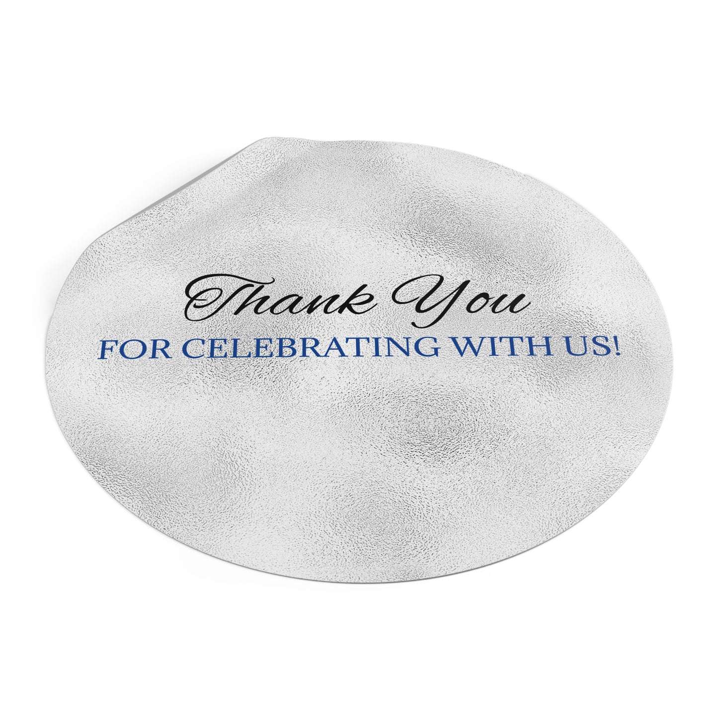 Elegant Wedding Thank You Stickers, Round Vinyl Stickers for Parties, Favors, Celebrations, Personalized Gifts, Customizable Stickers