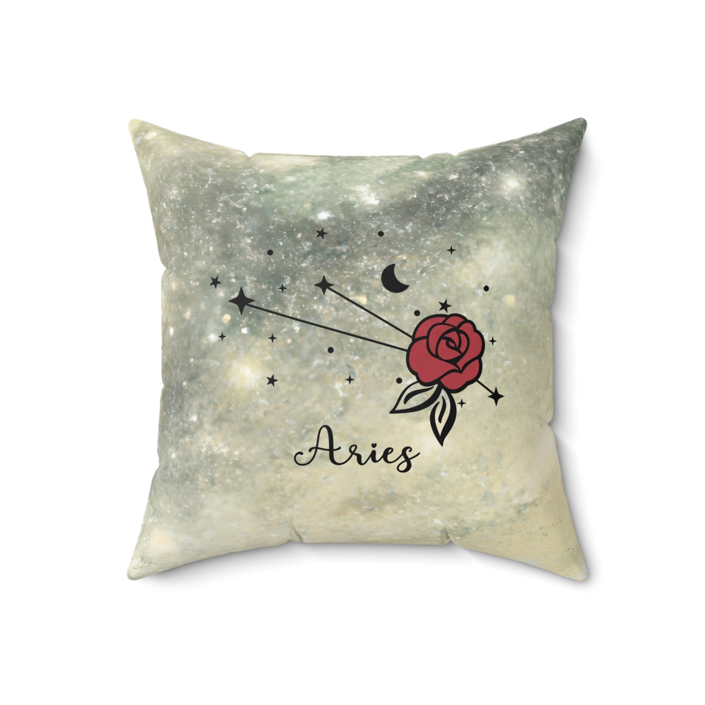 Celestial Theme Zodiac Aries Throw Pillow - Astrology Enthusiasts