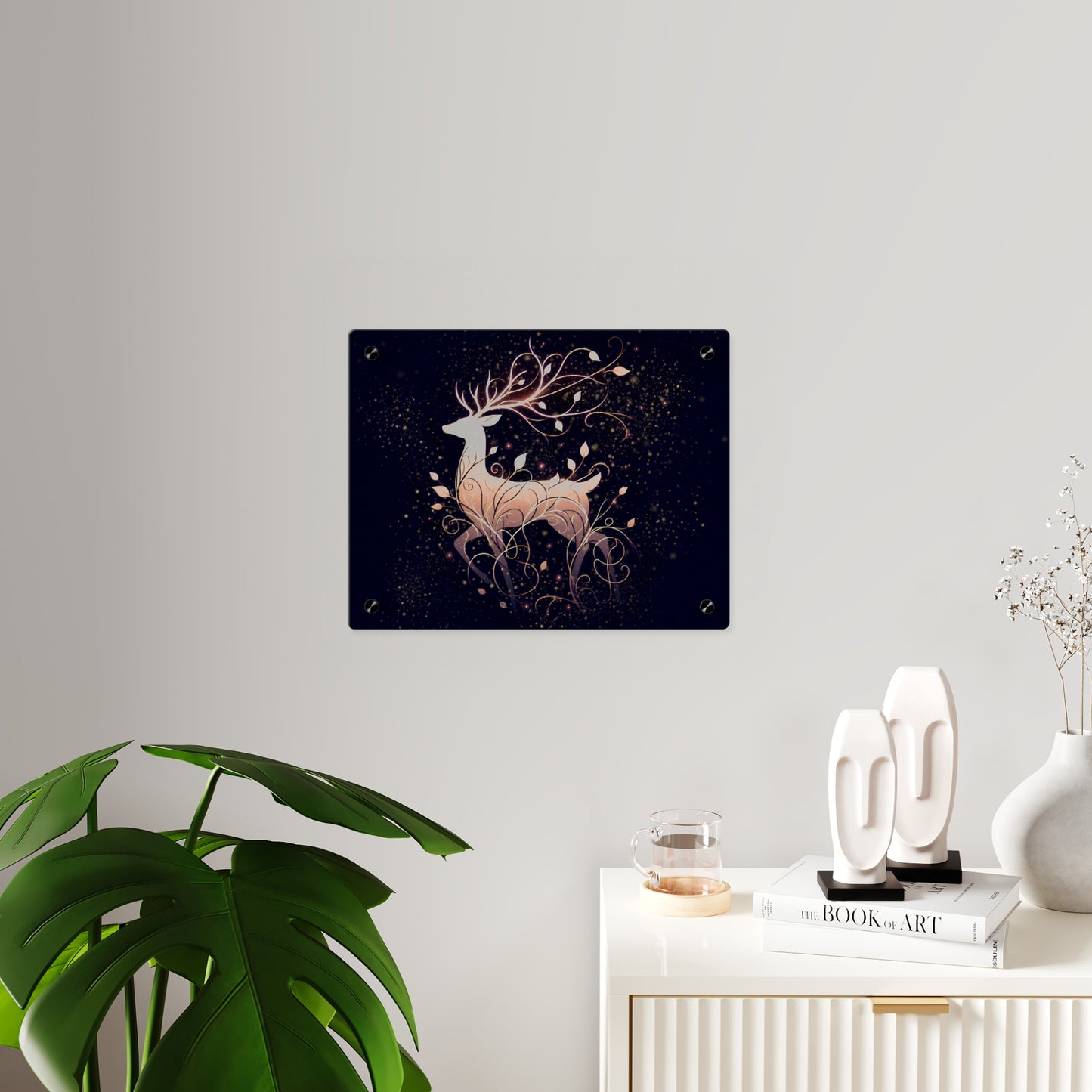 Elegant Deer Acrylic Wall Art Panel - Nature-Inspired Home Decor