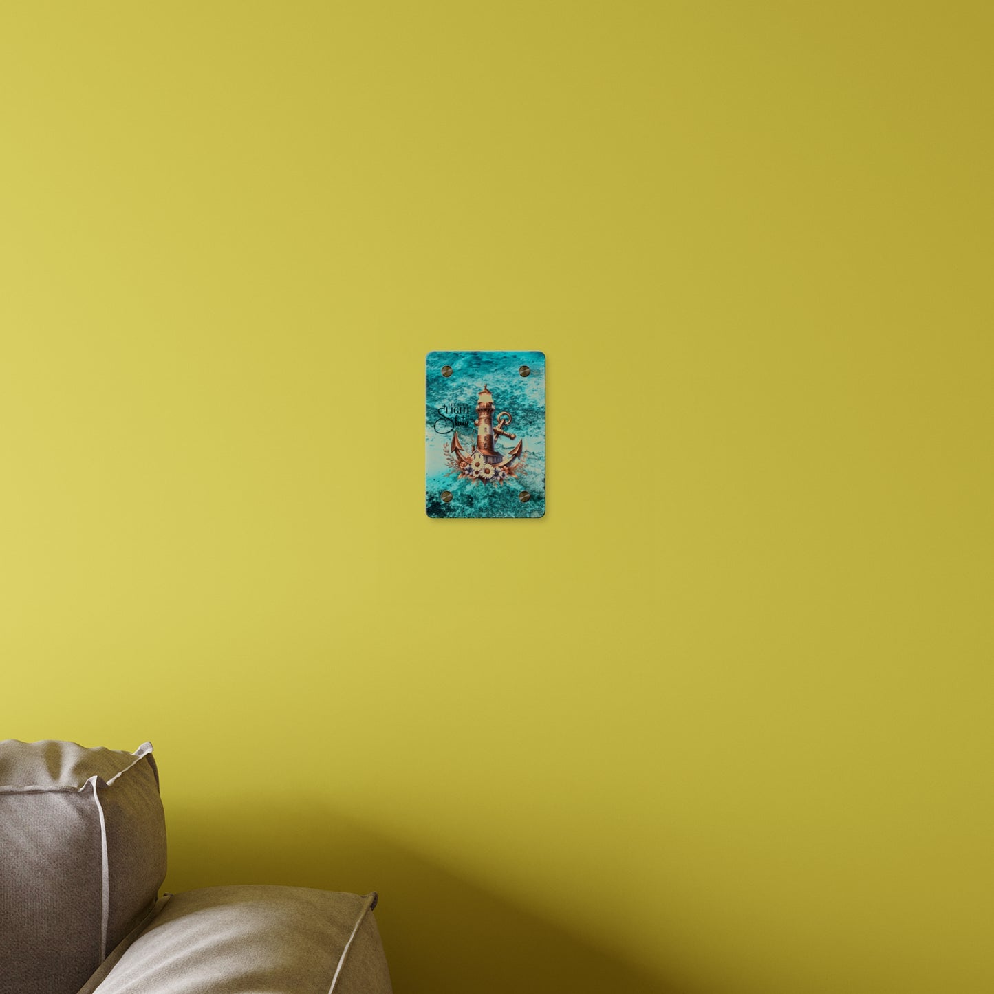 Nautical Acrylic Wall Art Panel - "Let Your Light Shine" Home Decor