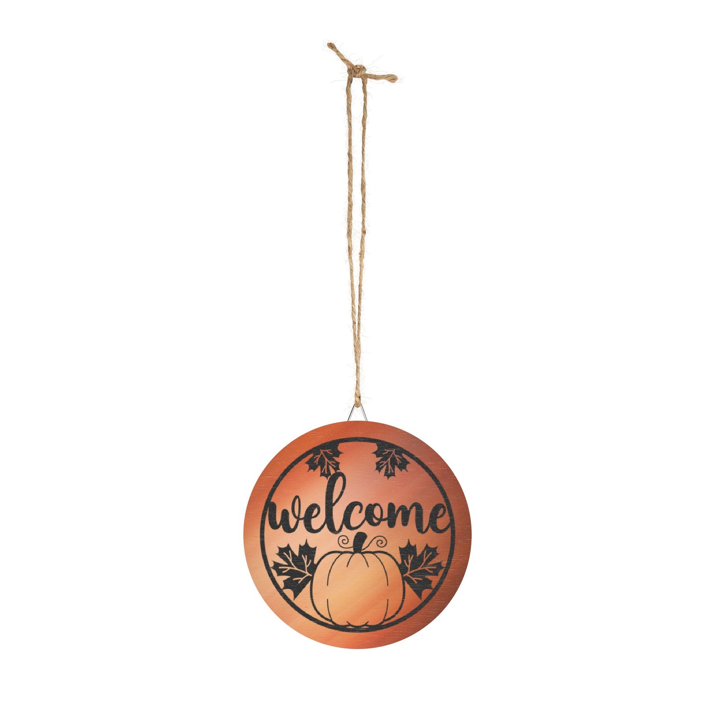 Fall Theme Rustic Charm Wood Sign - Fall Welcome Pumpkin Decor Halloween Accent