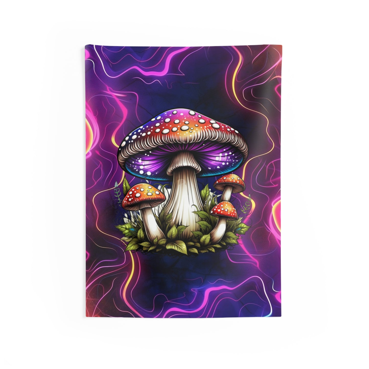 Psychedelic Mushroom Wall Tapestry, Bohemian Home Decor, Wall Art for Living Room, Bedroom, Dorm, Festival Decor