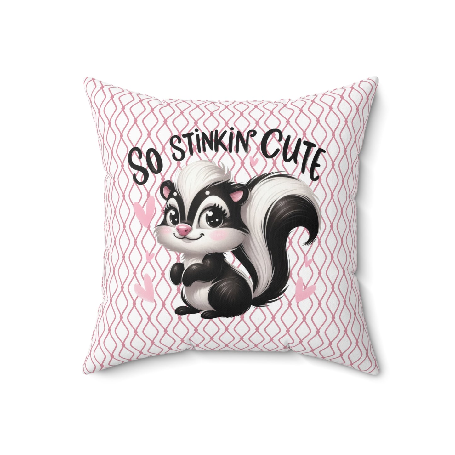 So Stinkin' Cute Skunk Pillow | Decorative Throw Pillow, Cute Home Decor, Kids Room Accessory, Gift for Animal Lovers, Nursery Decoration