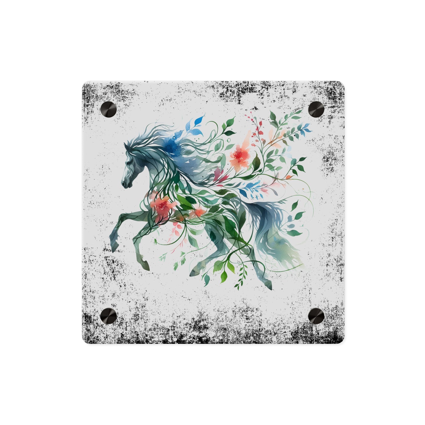 Whimsical Horse Acrylic Wall Art Panel – Nature-Inspired Home Decor