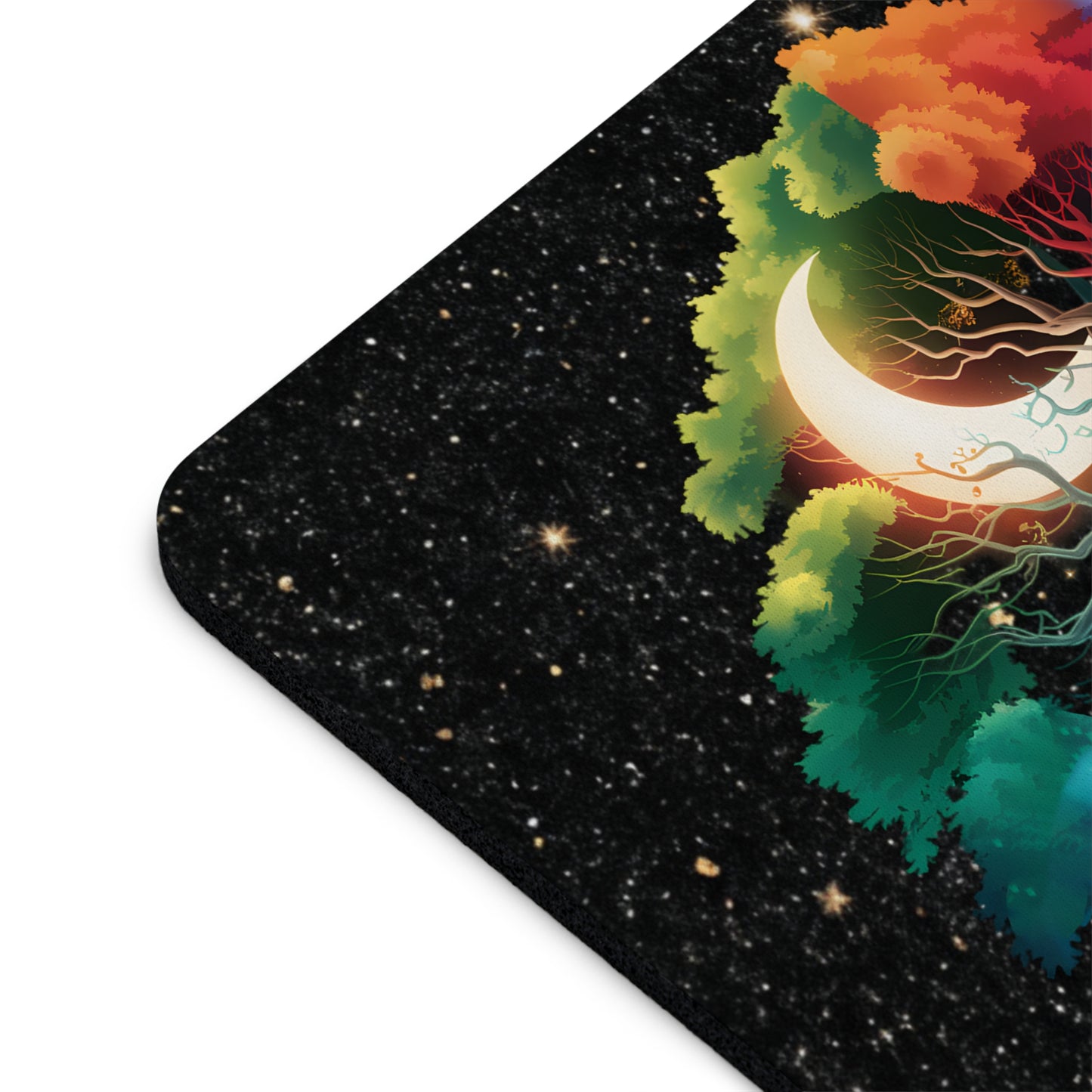 Colorful Cosmic Tree Desk Mouse Pad - Perfect for Nature Lovers