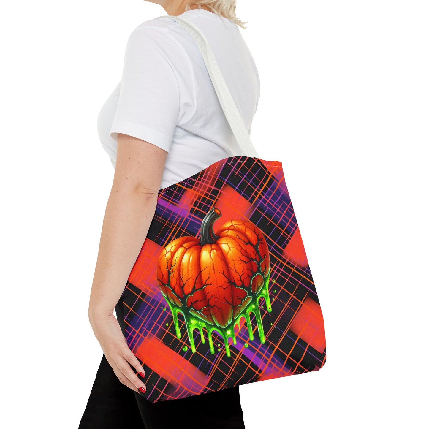 Fashionable Halloween Theme Tote Bag (AOP), Stylish For Everyday, Perfect Tote Bag for Halloween Lovers,  For Anyone