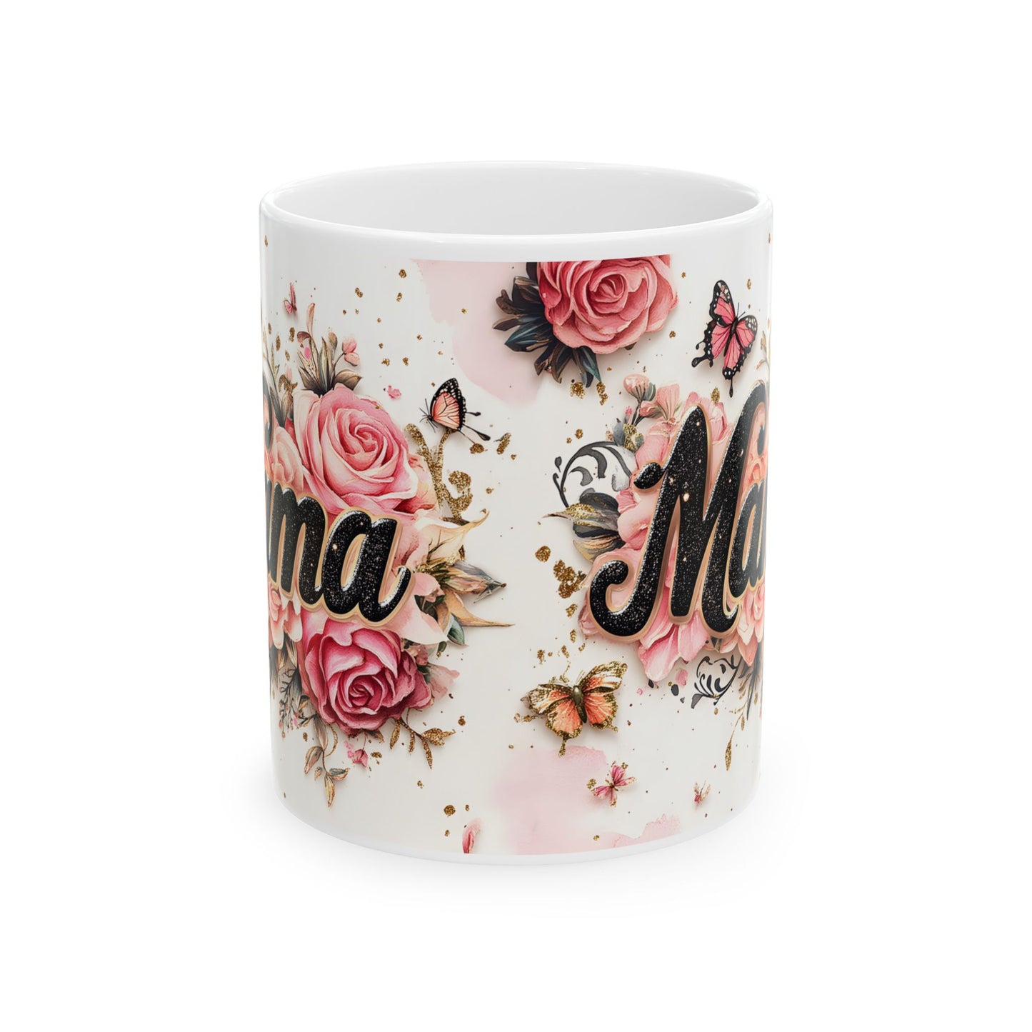 Floral Mama Ceramic Mug - Perfect Gift for Moms