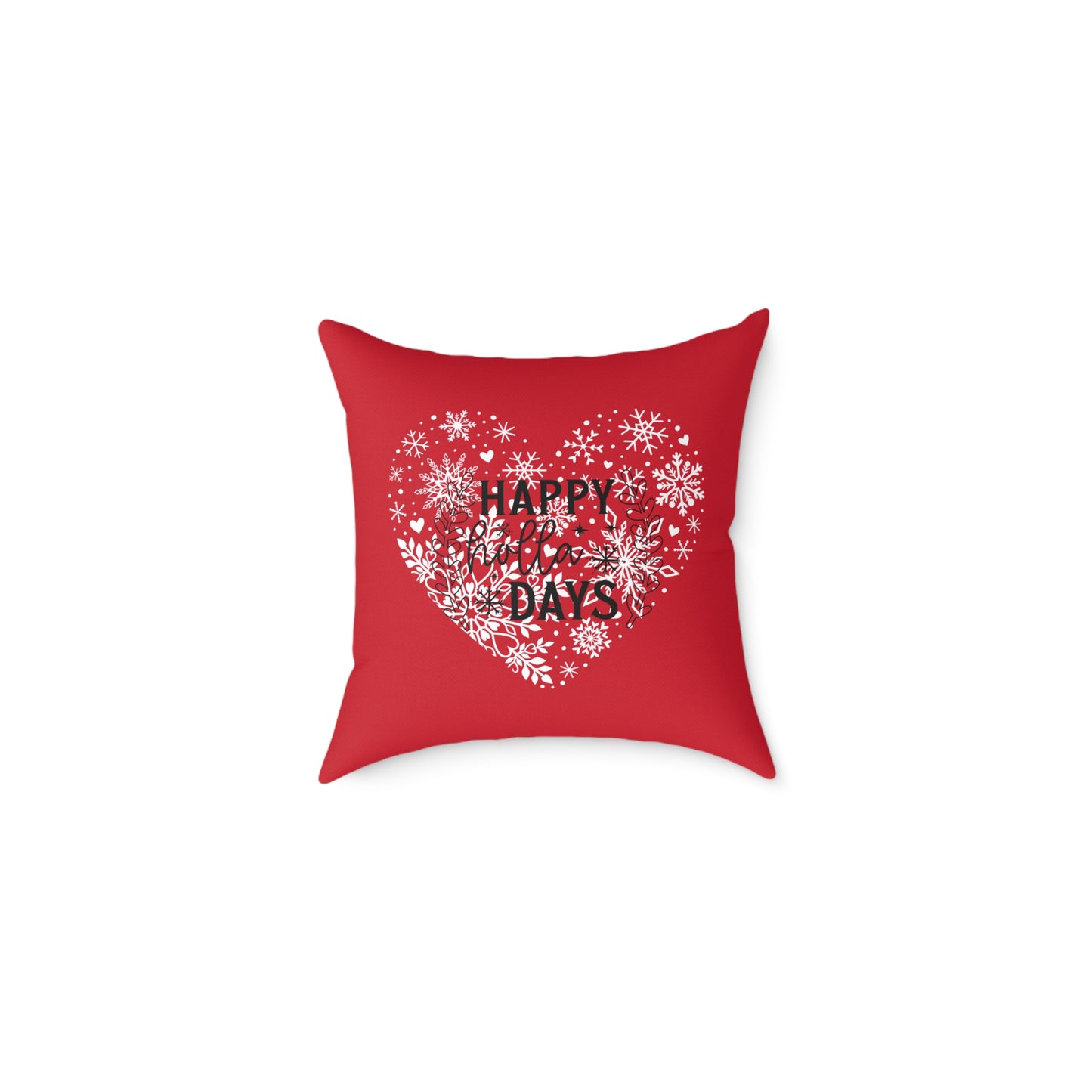 Holiday Humor Square Poly Canvas Pillow, Beautiful Two-Sided Holiday Decor Pillow for Home or Office, Accent for Any Room