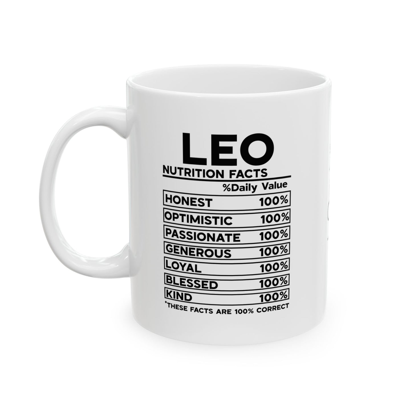 Leo Zodiac Ceramic Mug - Strength & Passion - 11oz/15oz Coffee Cup