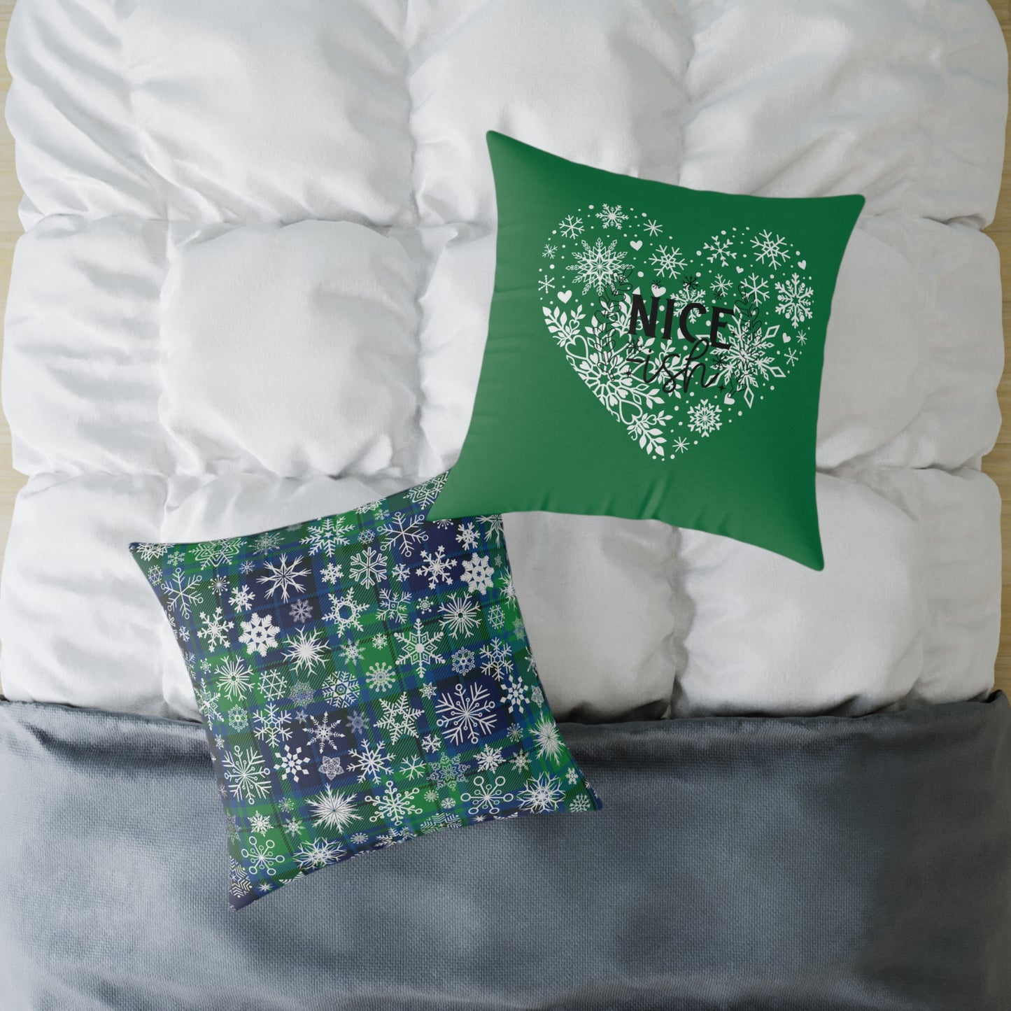 Holiday Humor Square Poly Canvas Pillow, Beautiful Two-Sided Holiday Decor Pillow for Home or Office, Accent for Any Room