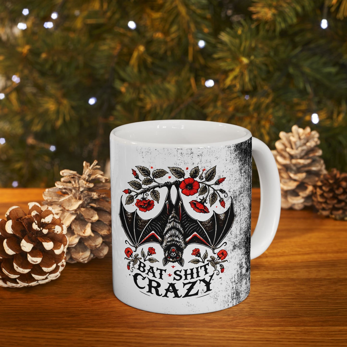 Ceramic Mug - "Baby, I'm Bat Crazy" - Gothic Coffee Mug (11oz, 15oz)