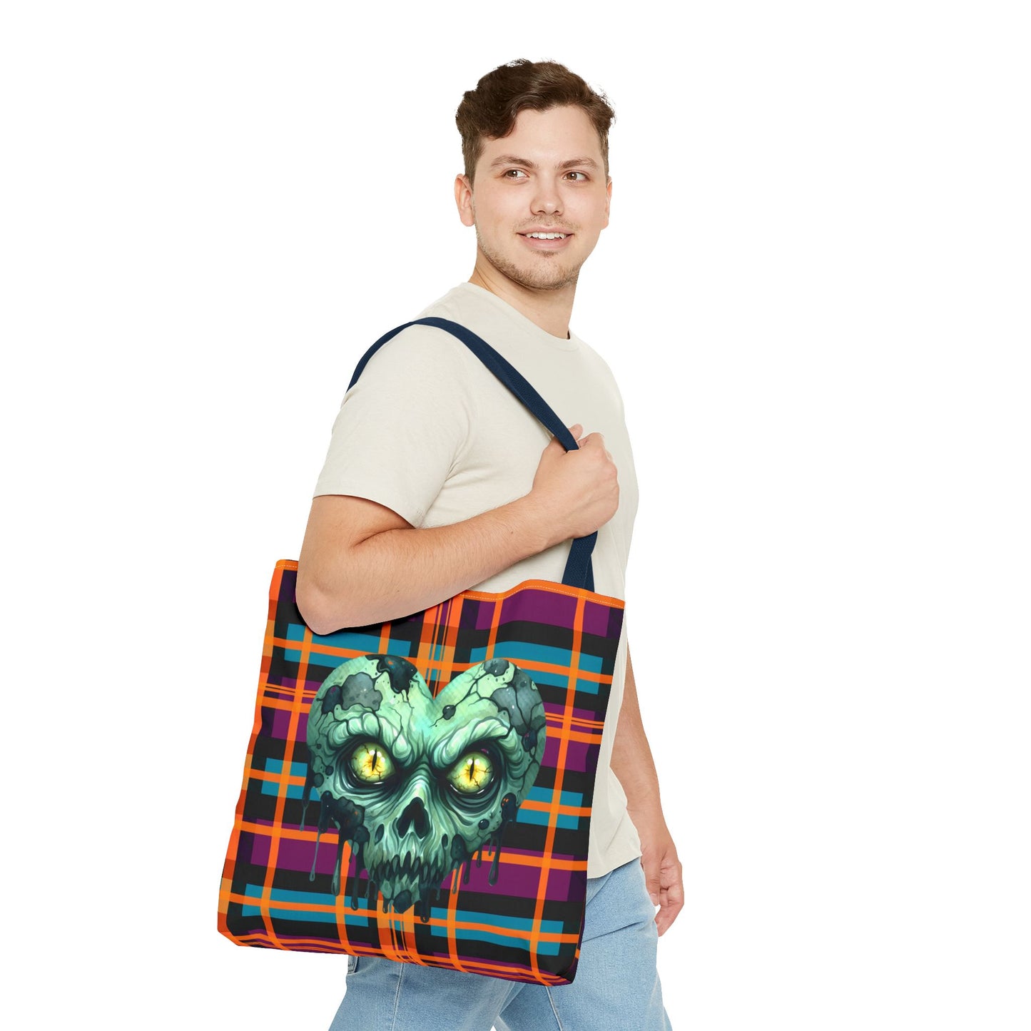 Fashionable Halloween Theme Tote Bag - Stylish Everyday Festive Halloween Lovers Gift