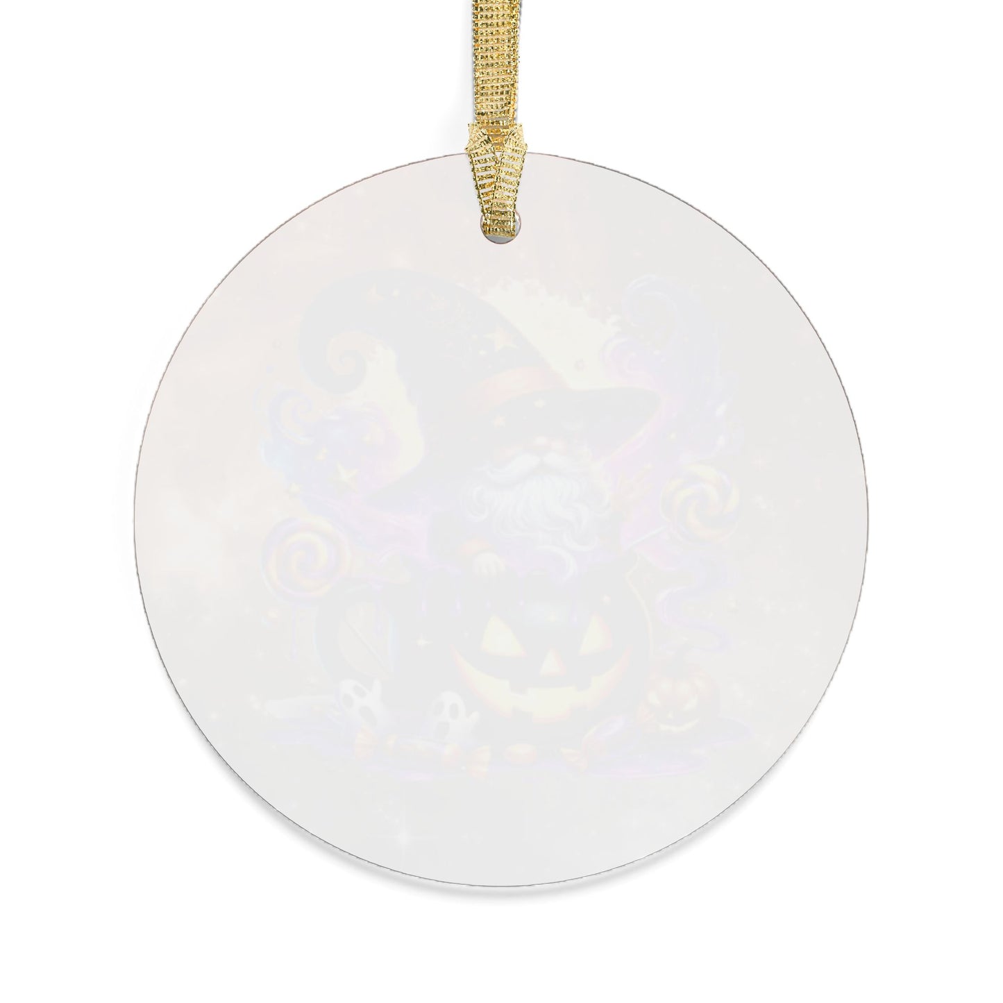 Halloween Wizard Acrylic Ornament - Spooky Decor for Holiday Celebrations
