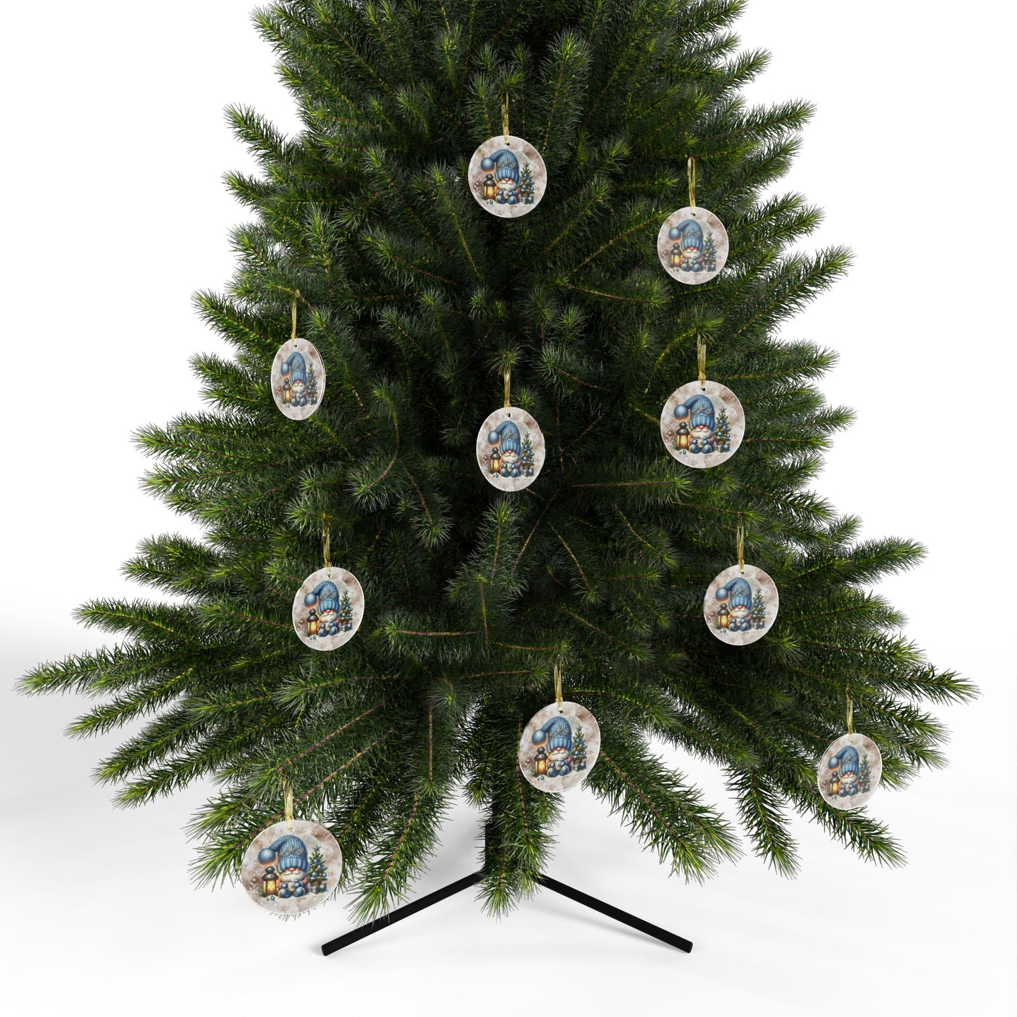 Charming Christmas Acrylic Ornaments with Woodland Gnome Design Holiday Decor