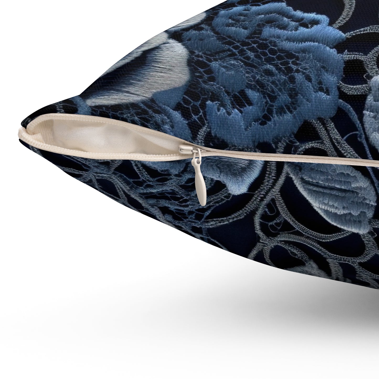 Elegant Gothic Floral Throw Pillow, Home Decor Accent Pillow, Couch Cushion, Gift for Her, Living Room Decor