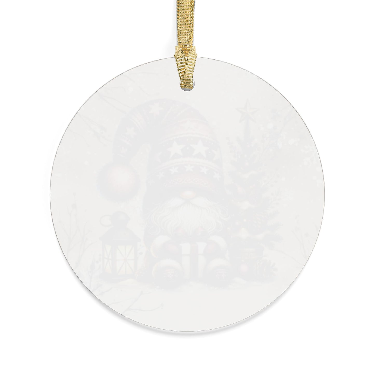 Festive Holiday Gnome Acrylic Ornaments - Christmas Decor