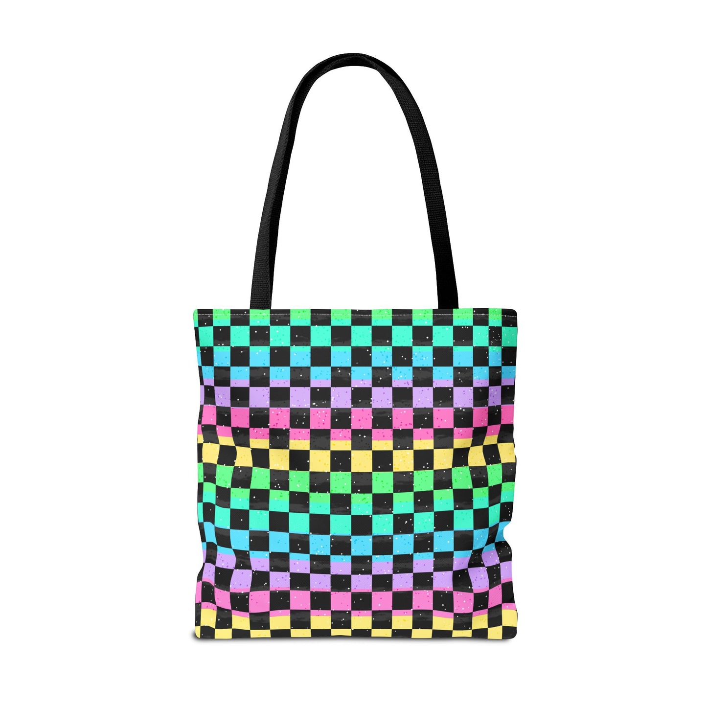 Colorful Checkerboard Tote Bag - Vibrant Reusable Shopping Bag, Eco-Friendly Gift, Summer Beach Accessory, Fashionable Everyday Tote