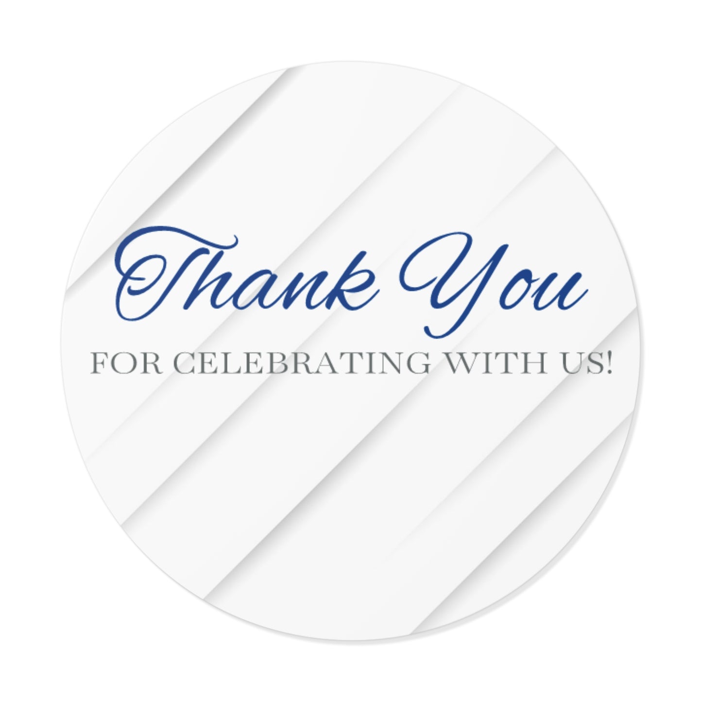 Elegant Thank You Custom Stickers for Weddings, Party Favors, Bridal Showers, Custom Labels, Celebration Decal, Personalized Gifts