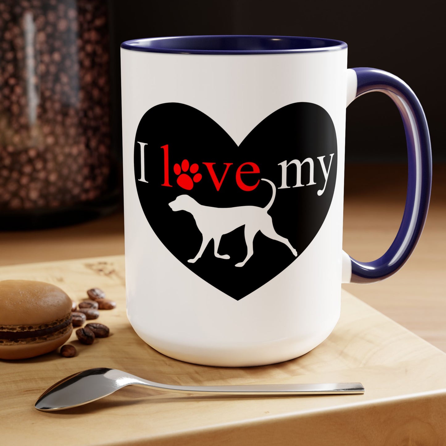 Pet Theme Two-Tone Coffee Mugs, 15oz, Animal Lovers, Pet Lovers Quote, Pet Lovers, Coffee, Tea, Hot Chocolate Lovers, Gift Idea for Any Occasion