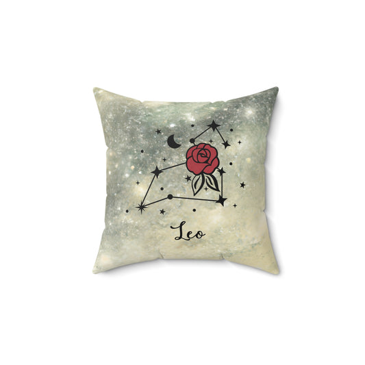 Leo Zodiac Constellation Pillow, Astrology Decor, Star Sign Gift, Home Accent, Birthday Gift, Unique Zodiac Throw Pillow