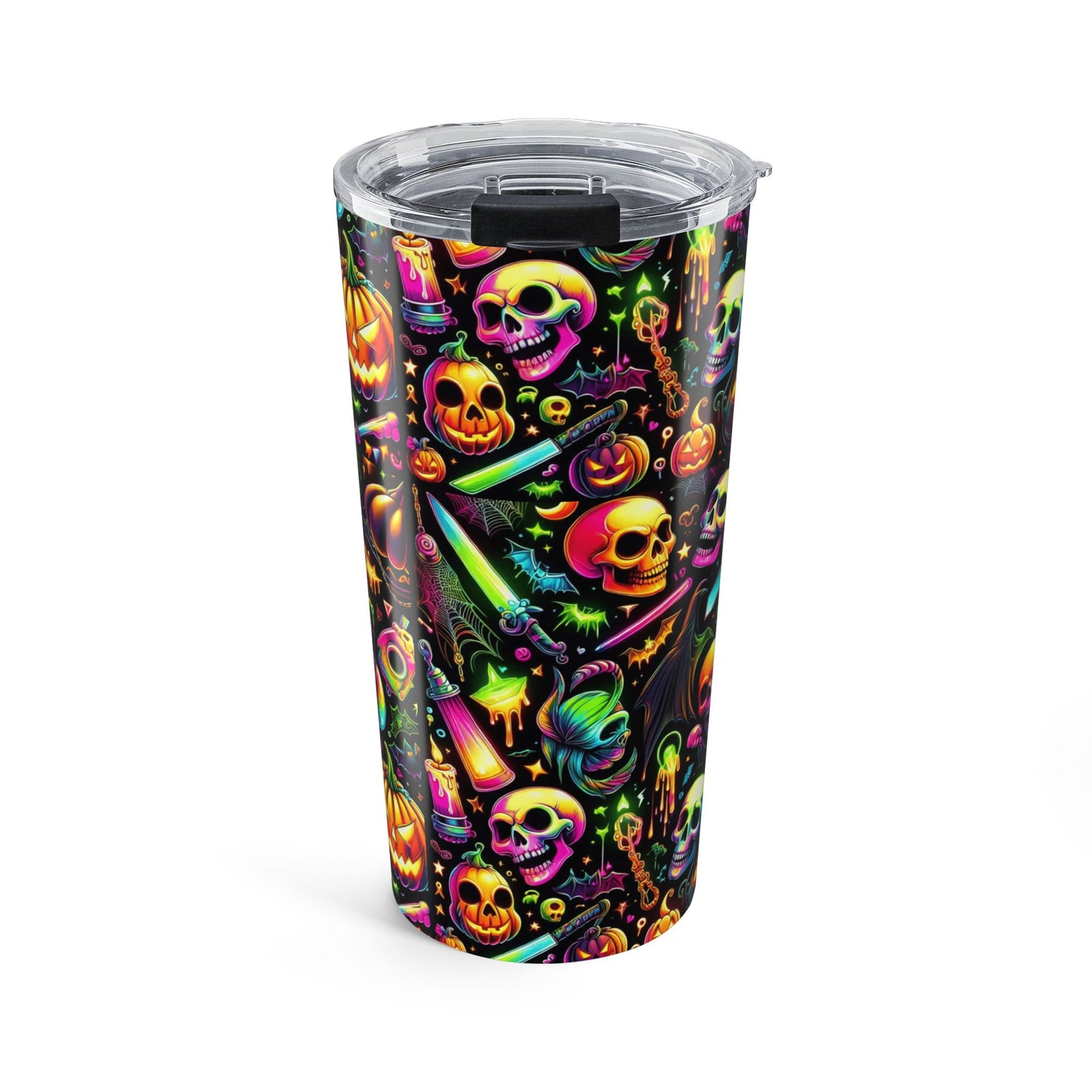 Halloween Skull Tumbler 20oz - Colorful Party Cup Gift