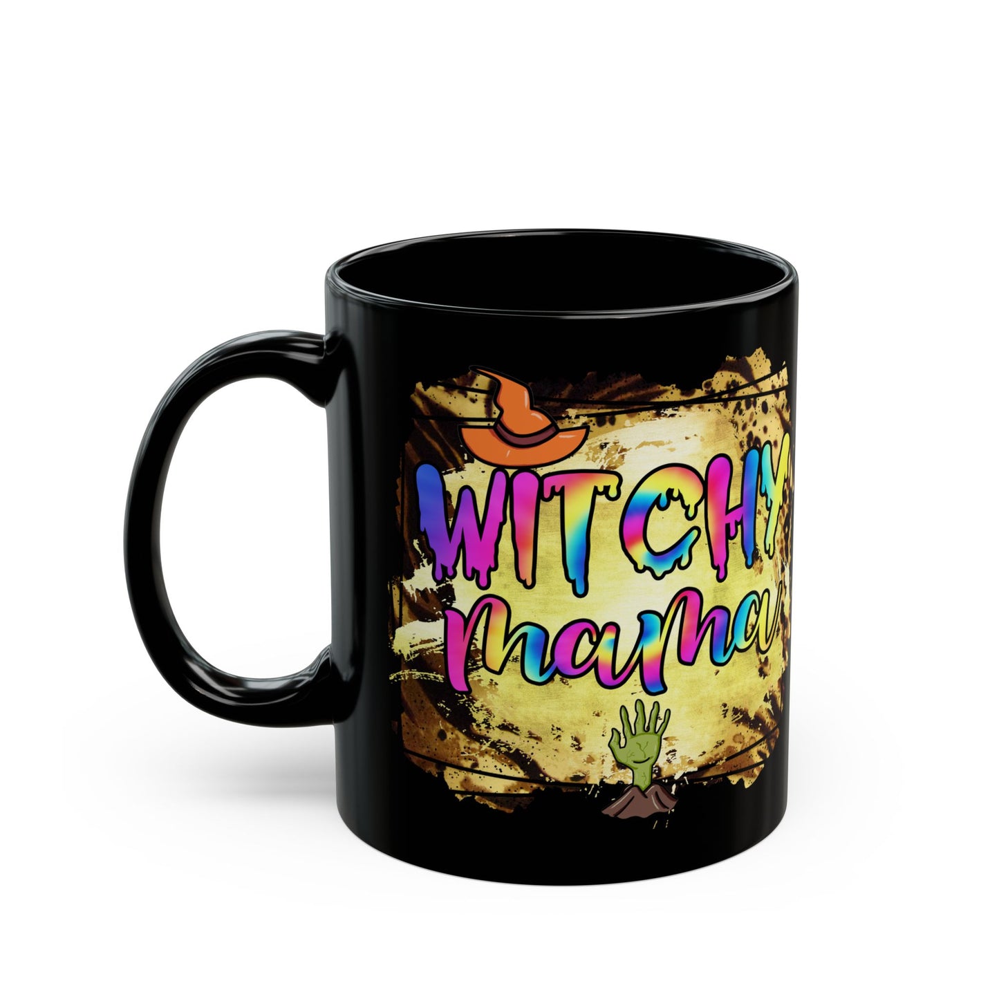 Witchy Mama Mug, Magical Coffee Cup for Moms, Halloween Gift, Boho Style Drinkware, Fun Witchy Mug