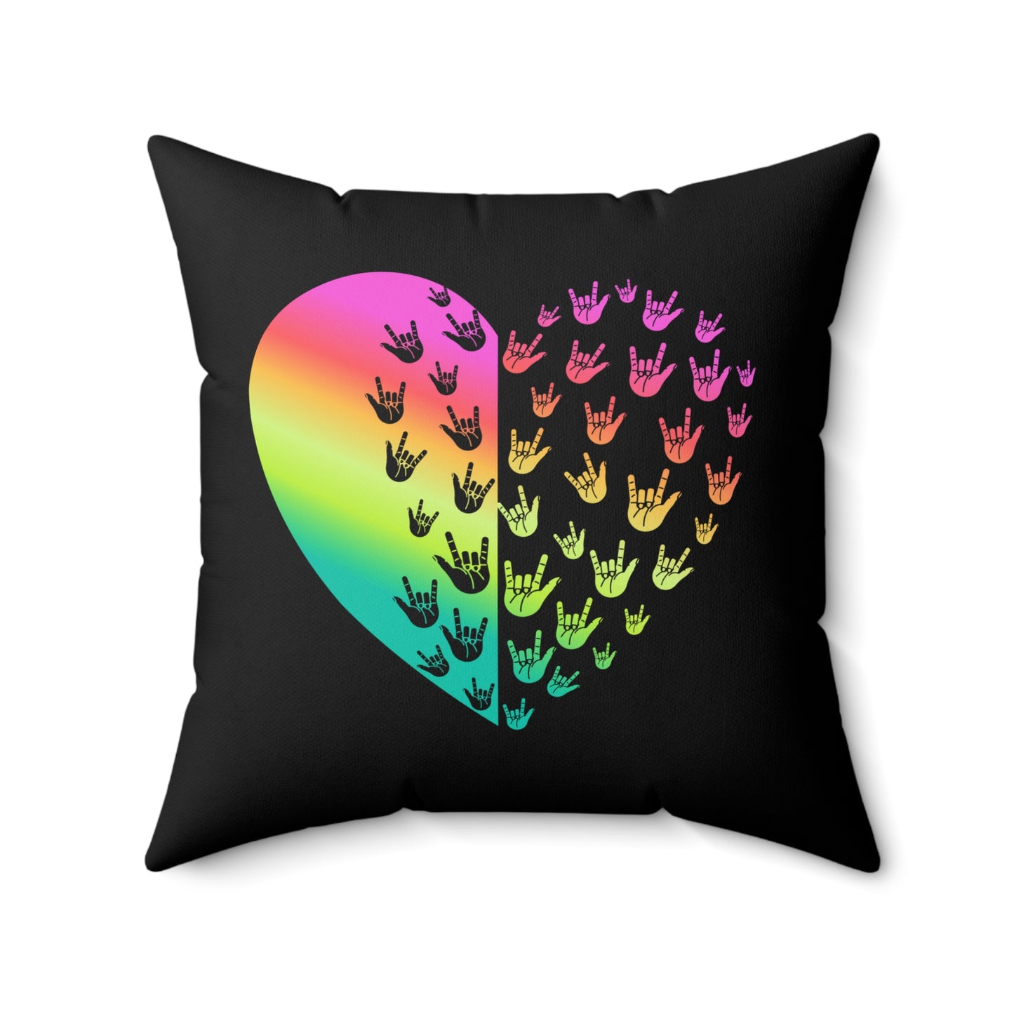 Festive Spun Polyester Square Pillow - Valentine Theme, Good Friends Wine Together Quote