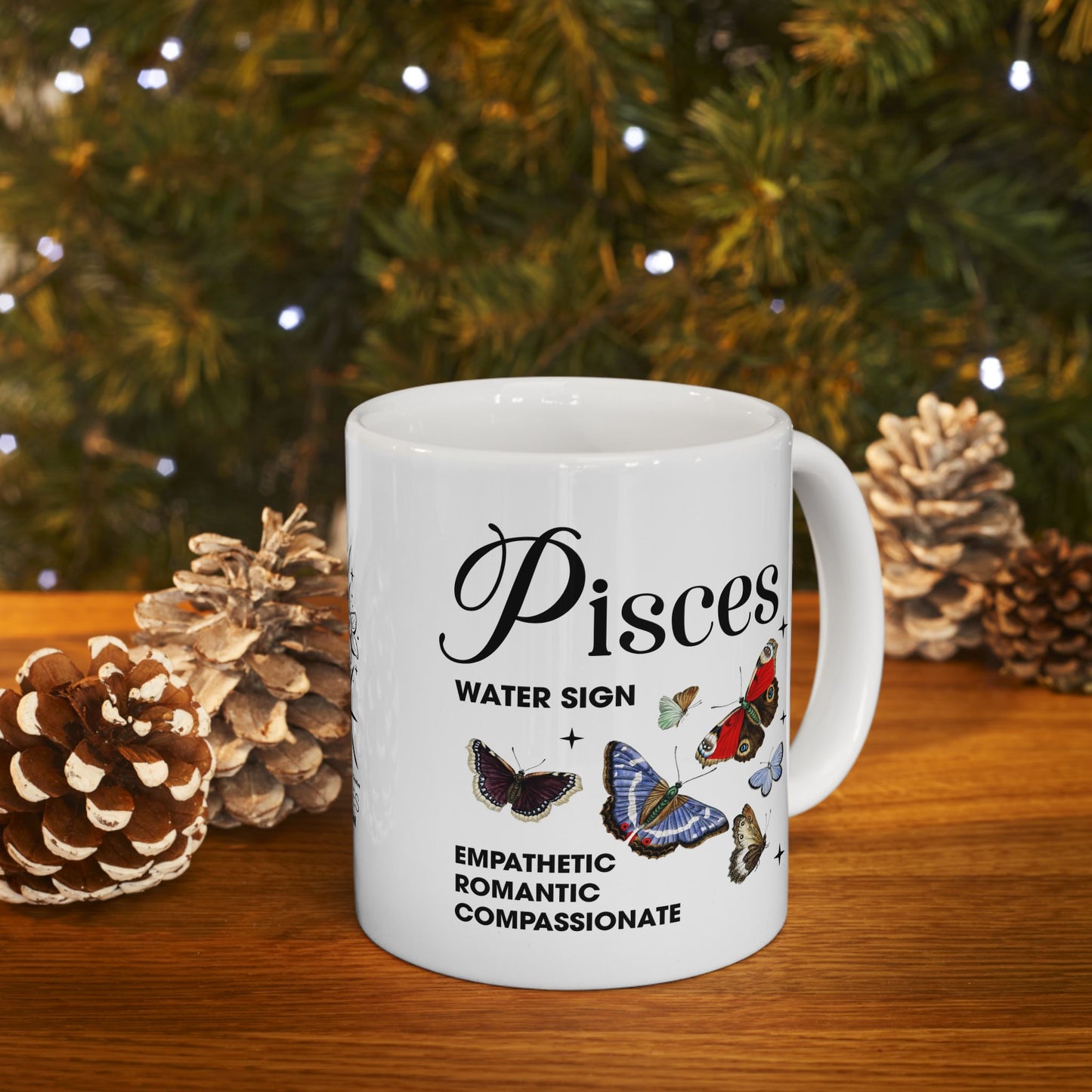 Pisces Zodiac Ceramic Mug (11oz & 15oz) – Astrology Gift for Horoscope Lovers