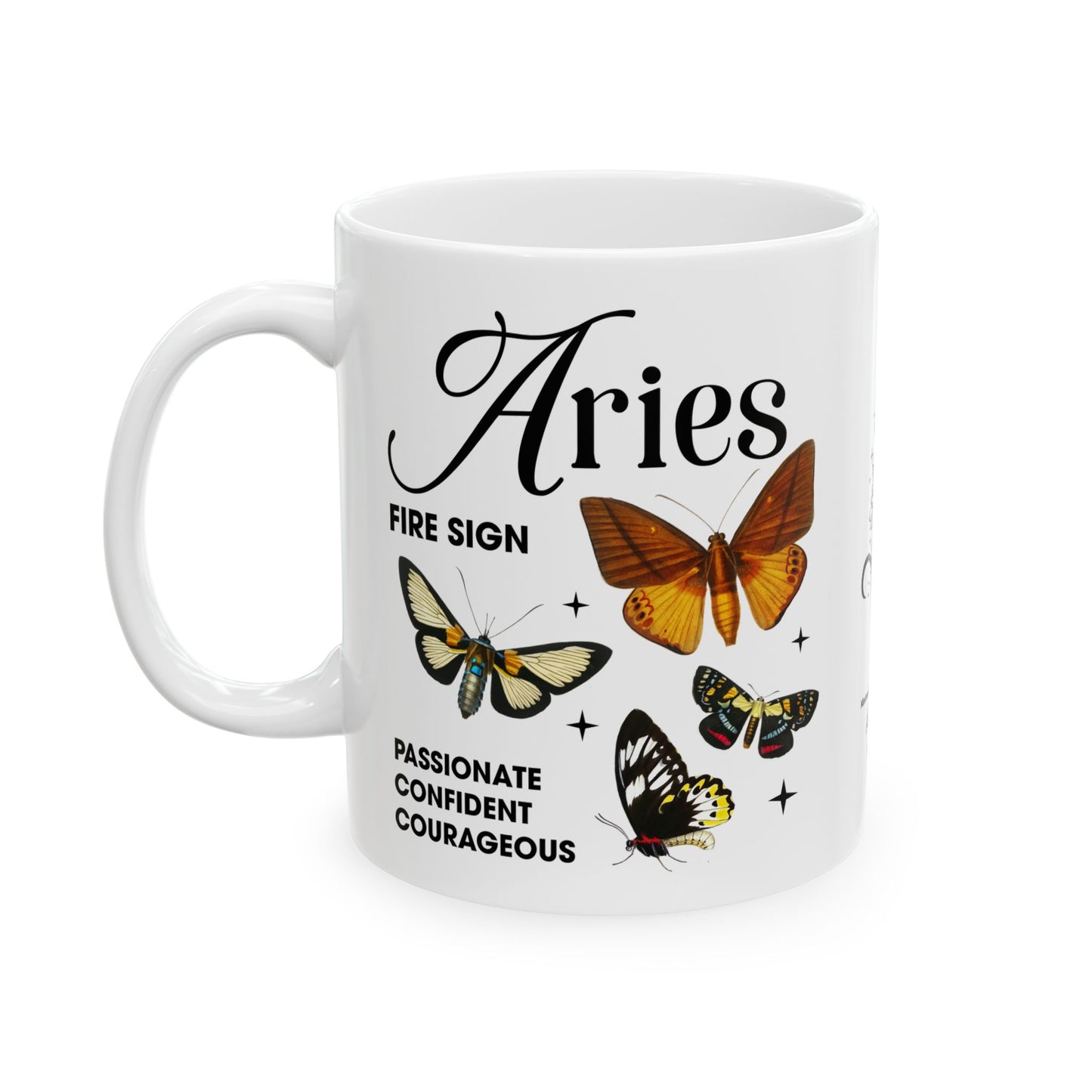Zodiac Aries Ceramic Coffee Mug (11oz, 15oz) - Astrology Gift for Star Sign Lovers