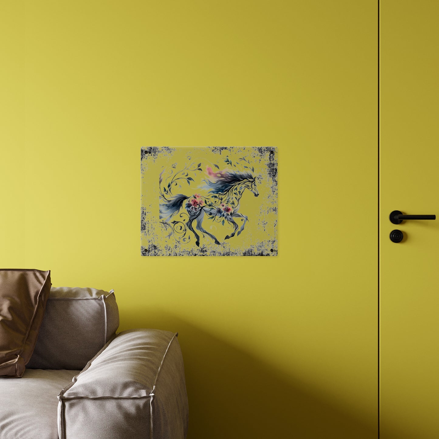 Celestial Horse Acrylic Wall Art Panel - Ethereal Home Decor