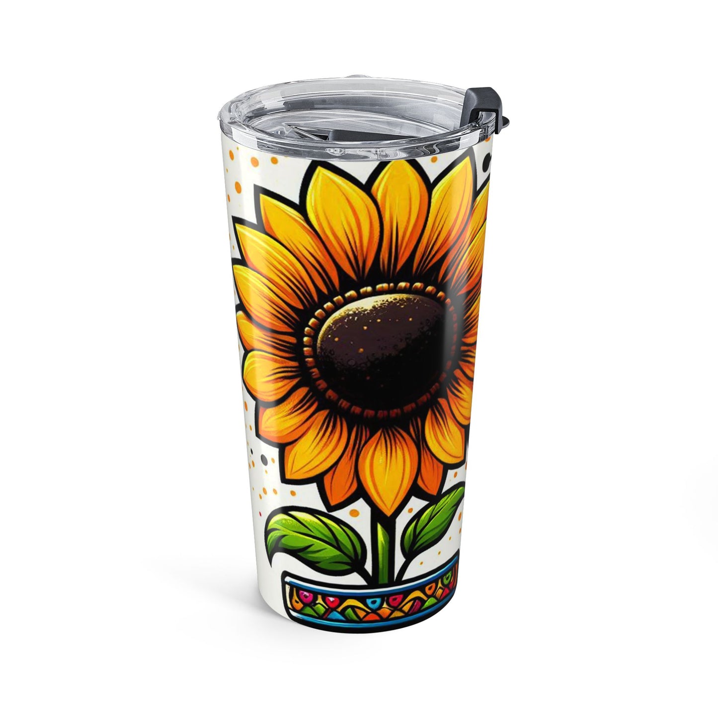 Vibrant Sunflower Tumbler 20oz - Eco-Friendly Hydration Gift