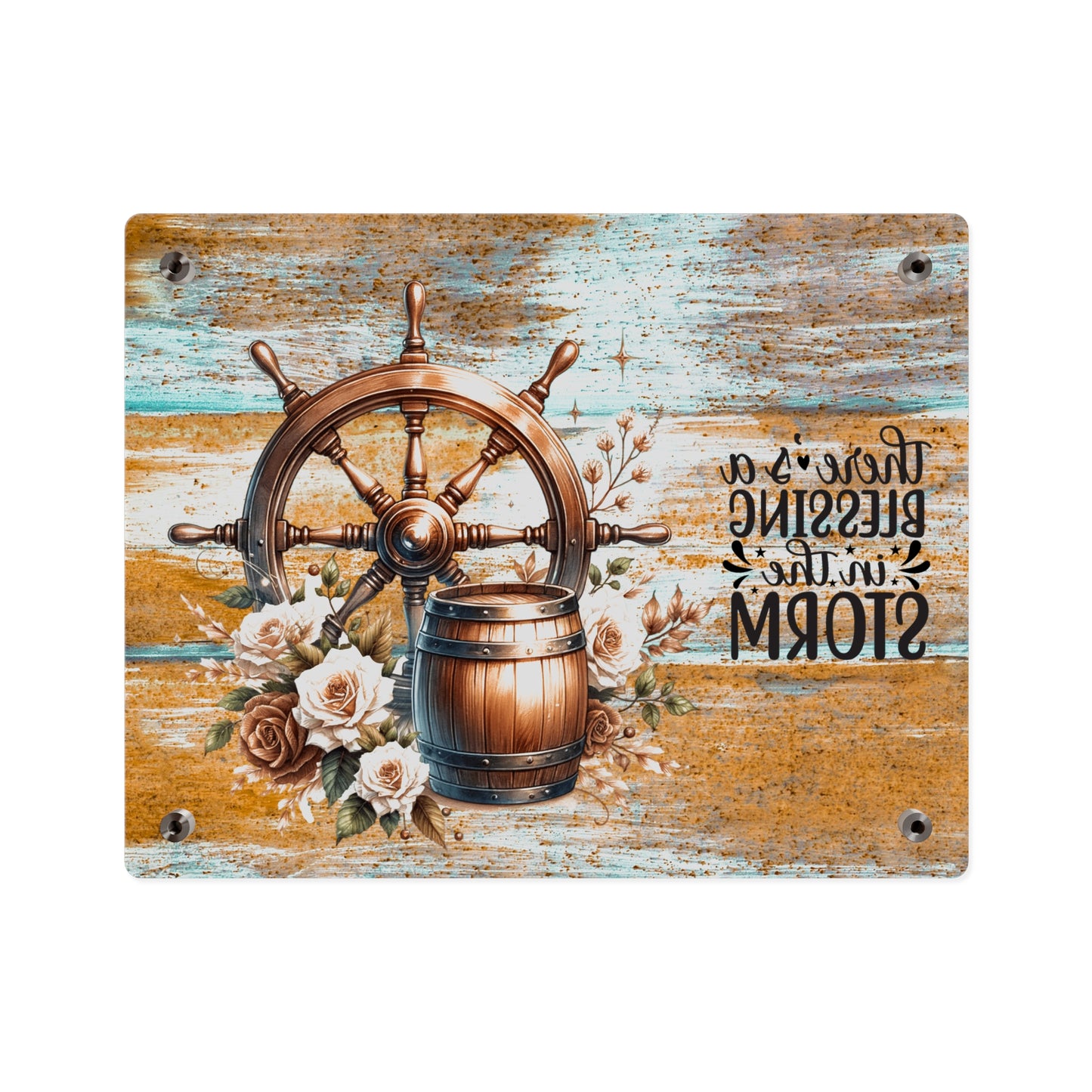 Nautical Blessings Acrylic Wall Art Panel - Inspiring Home Decor