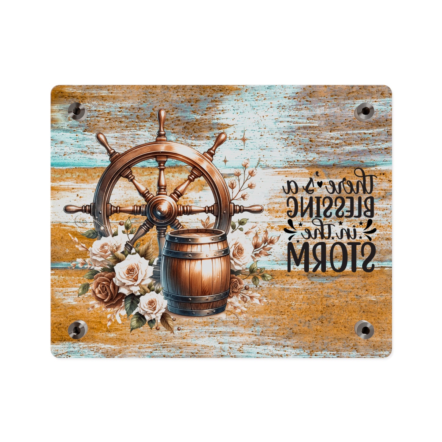 Nautical Blessings Acrylic Wall Art Panel - Inspiring Home Decor