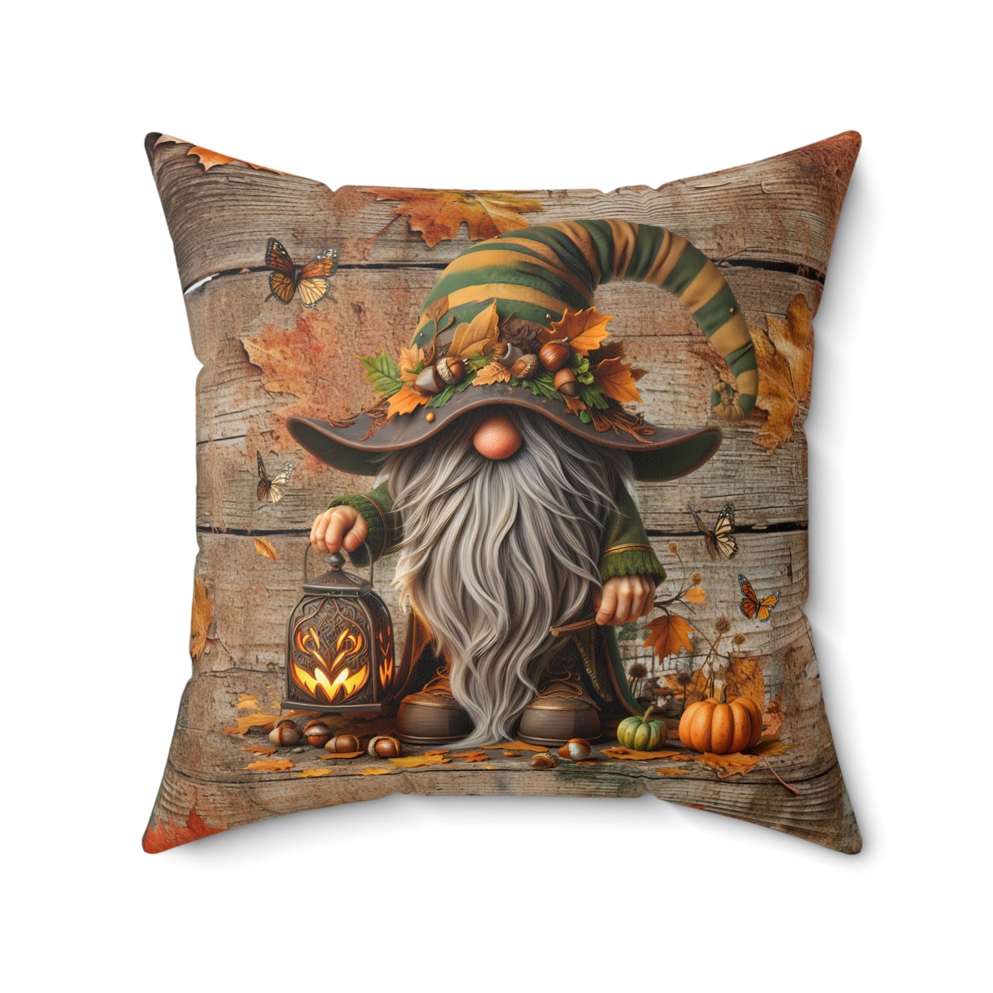 Autumn Gnome Pillow | Fall Decor, Cozy Home Accents, Seasonal Gift, Halloween Decor, Gnome Lover Gift