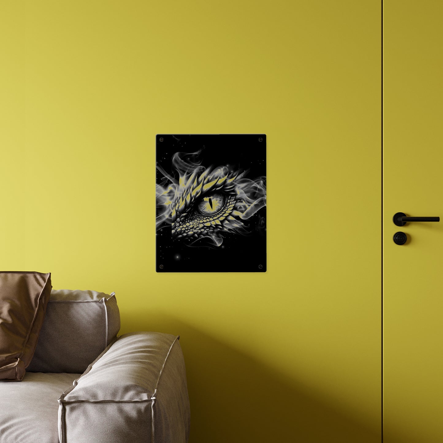 Mystical Dragon Eye Acrylic Wall Art Panels - Home Decor for Fantasy Lovers