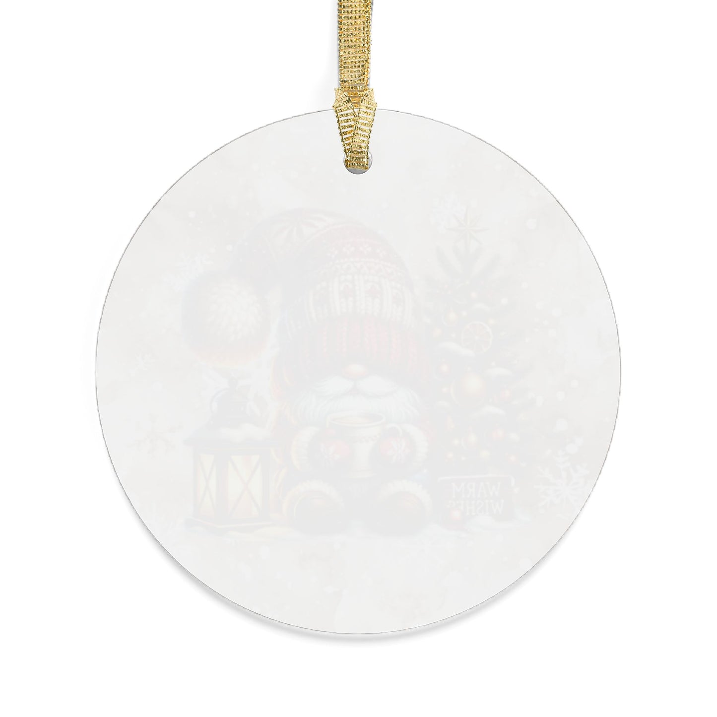 Holiday Acrylic Ornaments -  Santa Gnome Christmas Tree Decor