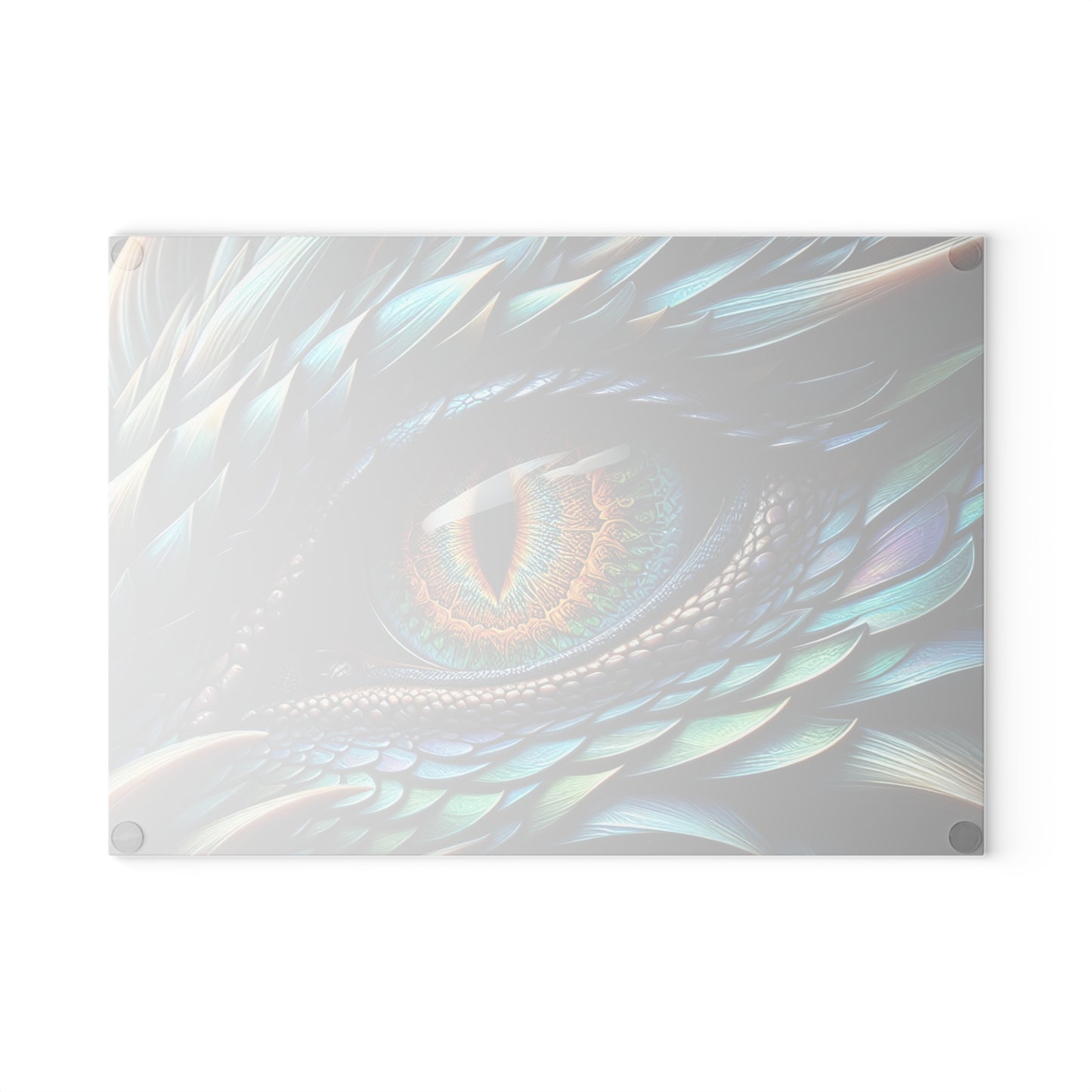 Vibrant Dragon Eye Glass Cutting Board - Perfect for Cooking Enthusiasts & Fantasy Lovers