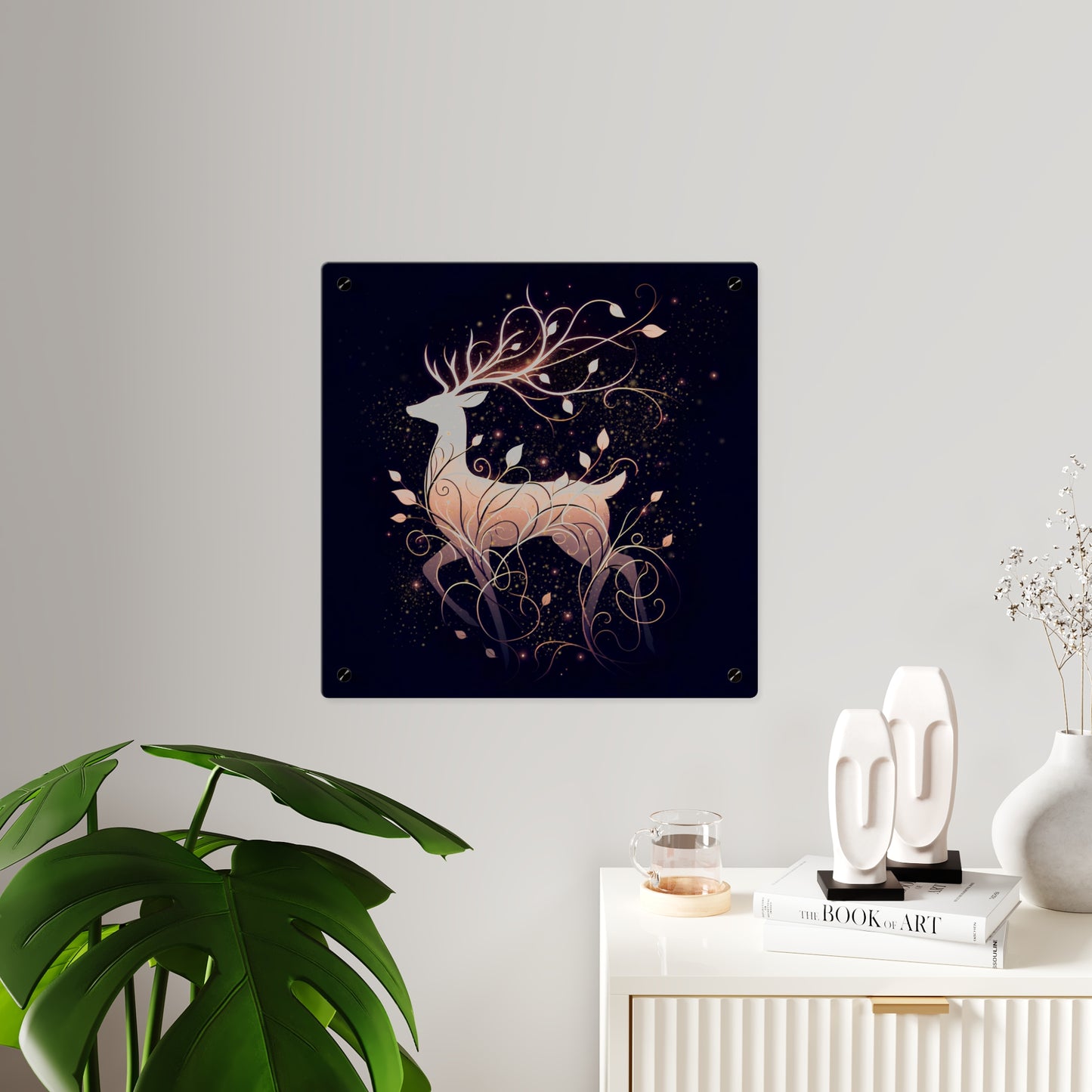 Elegant Deer Acrylic Wall Art Panel - Nature-Inspired Home Decor