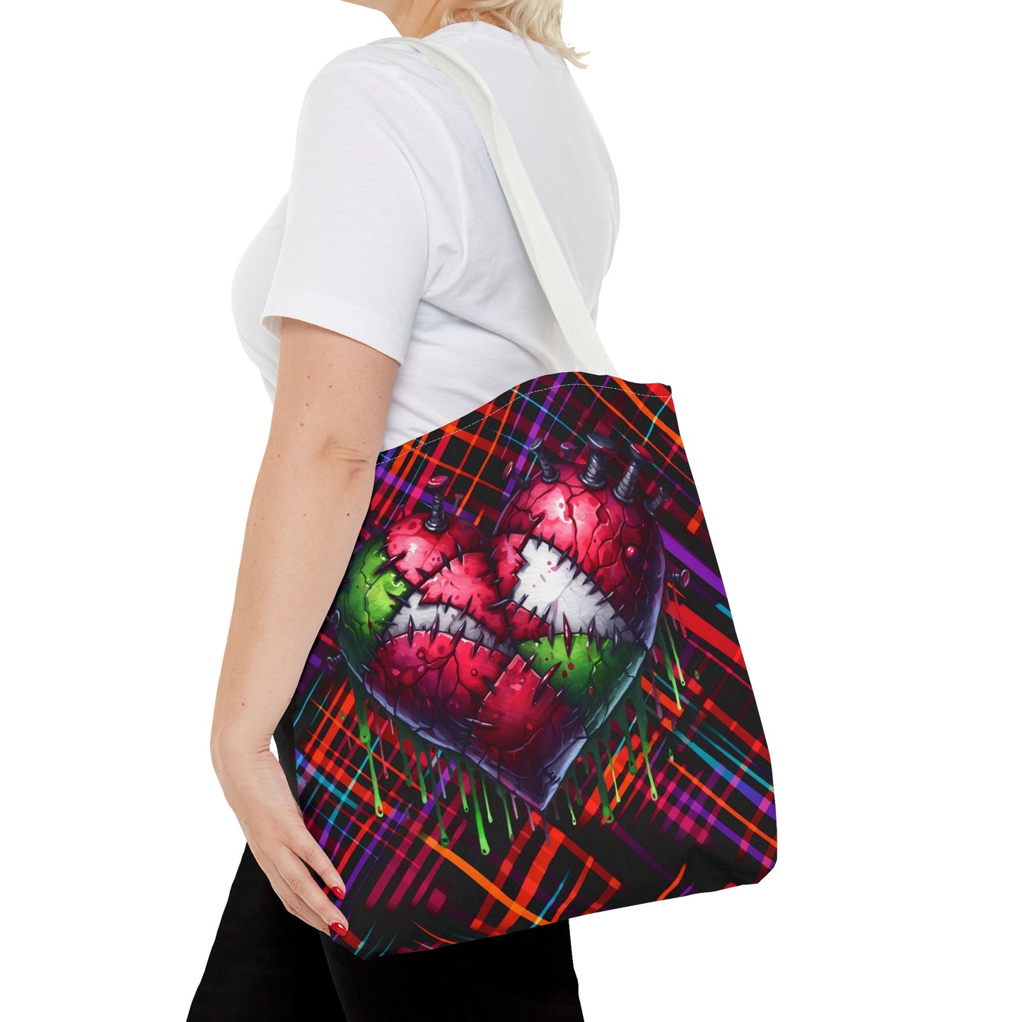 Fashionable Halloween Theme Tote Bag (AOP), Fun Stylish for Everyday or Occasion, Perfect for Halloween Lovers, Gift Idea for Anyone