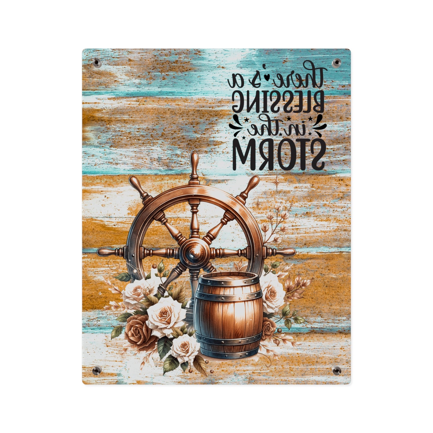 Nautical Blessings Acrylic Wall Art Panel - Inspiring Home Decor