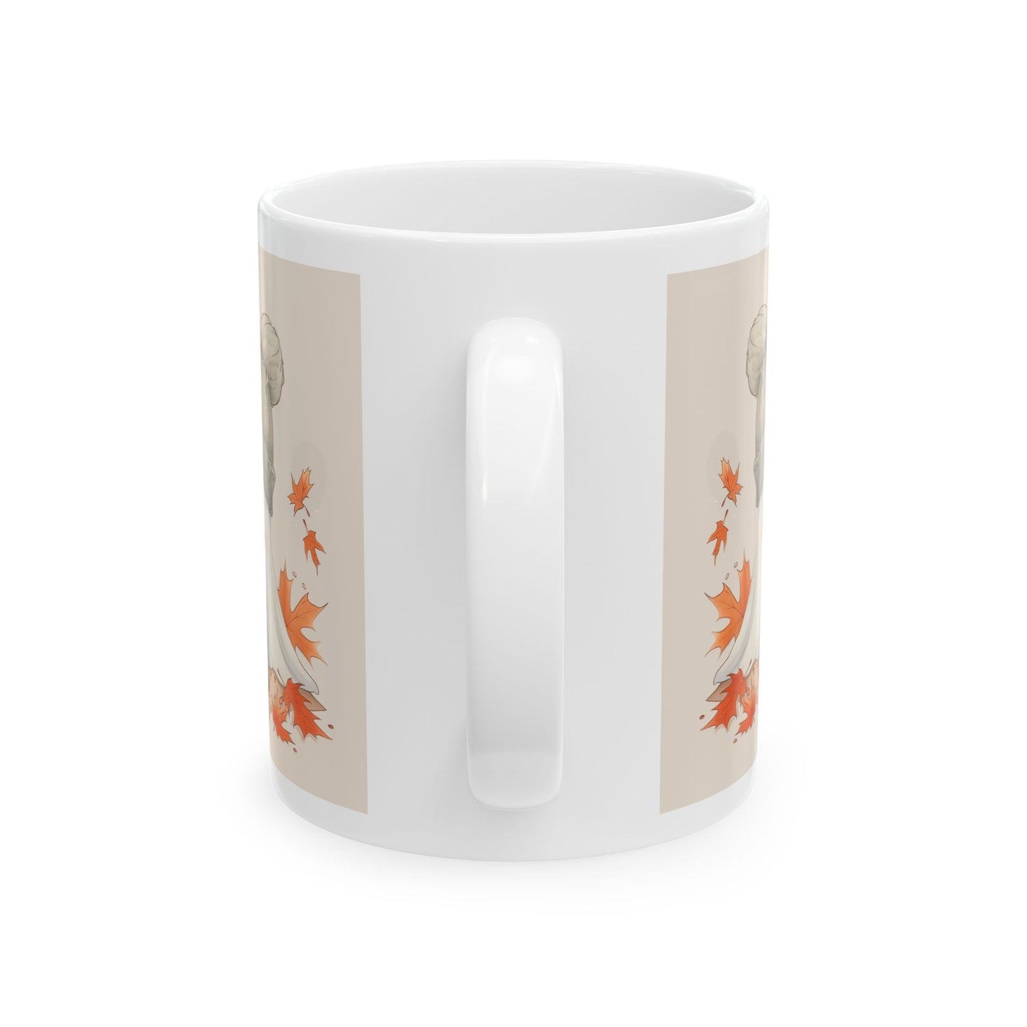 Autumn-Themed Ceramic Mug - "Boo Brew & You" - Perfect for Cozy Fall Days, Halloween, Gift for Coffee Lovers, Fall Decor, Seasonal Drinkware