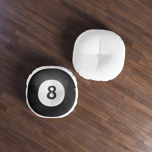 Billard Ball Tufted Floor Pillow - Game Room Home Office Decor Housewarming Gift