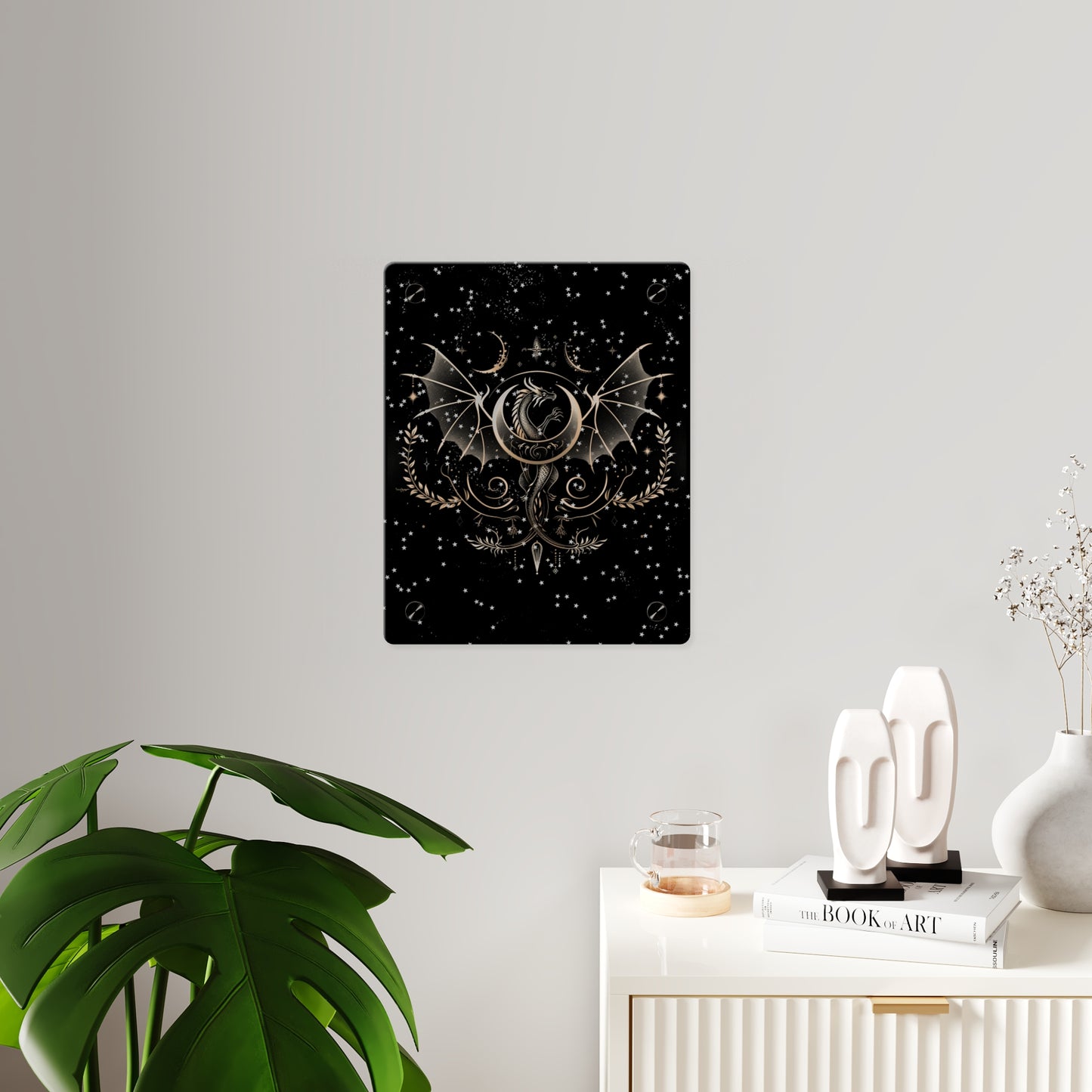 Mystical Dragon Acrylic Wall Art Panels - Celestial Decor for Fantasy Lovers