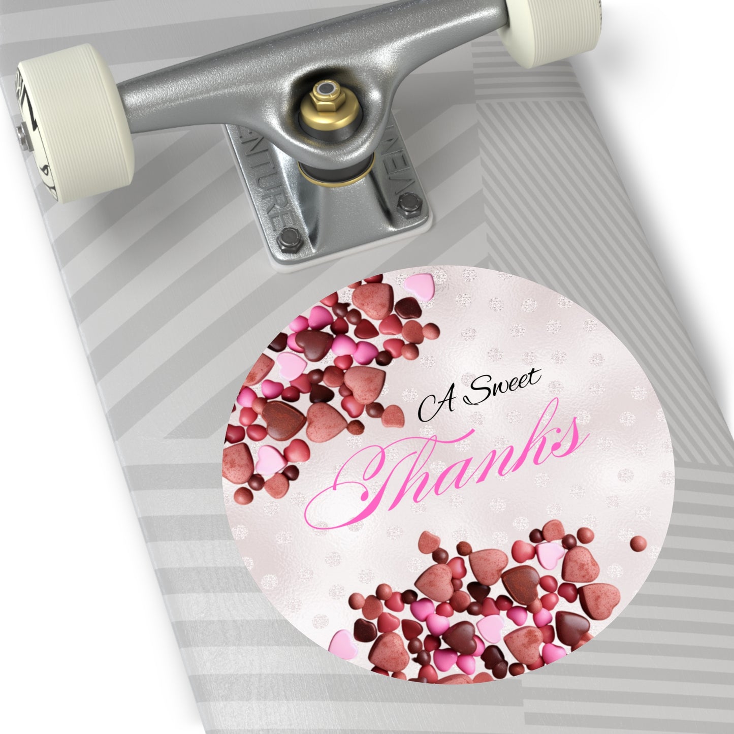 Sweet Heart Round Vinyl Stickers - Perfect For Personalized Wedding Favors, Cute Thank You Stickers, Heart Theme Party Labels, Custom Stickers for [...]