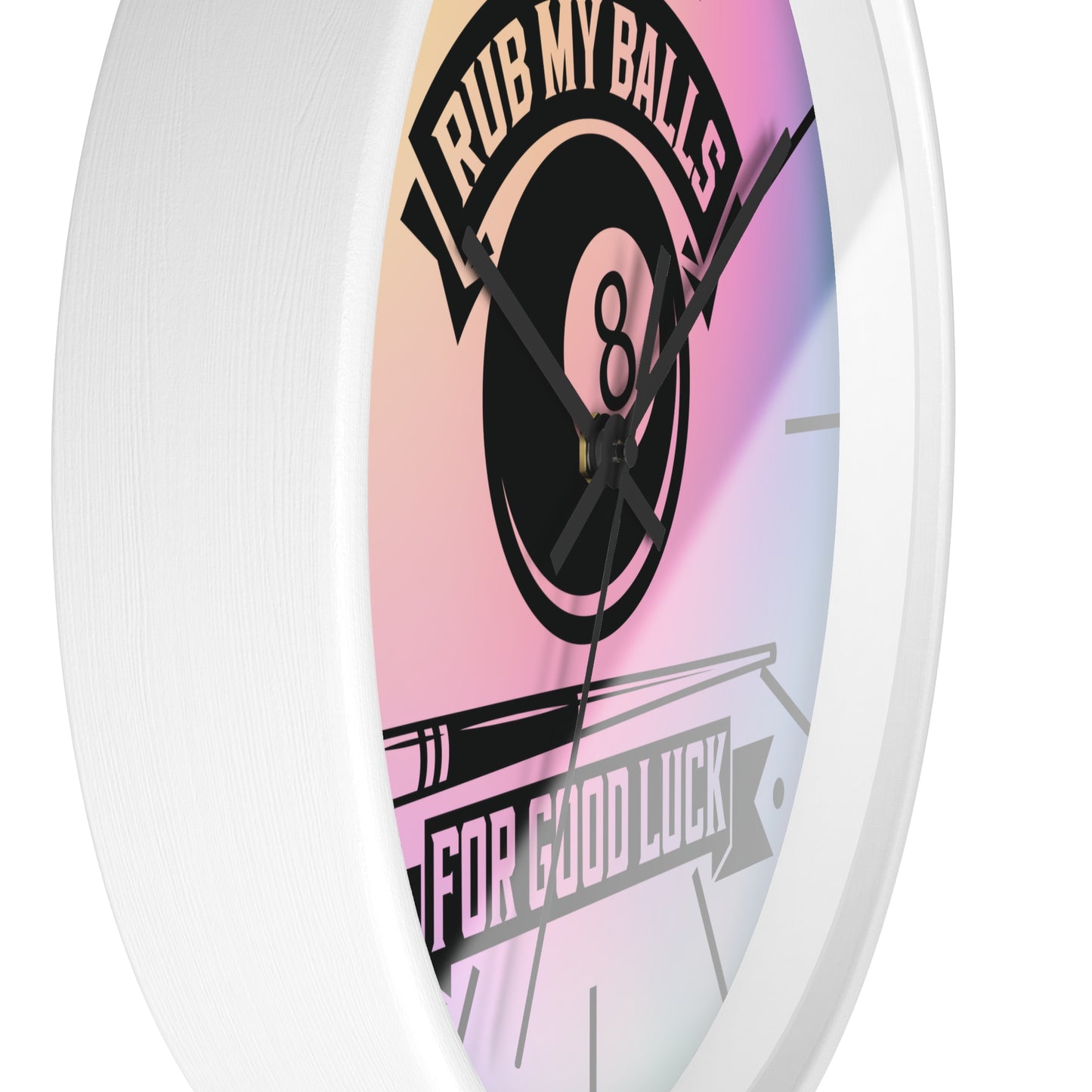 Pool Humor Quote Wall Clock - Game Room Decor Gift