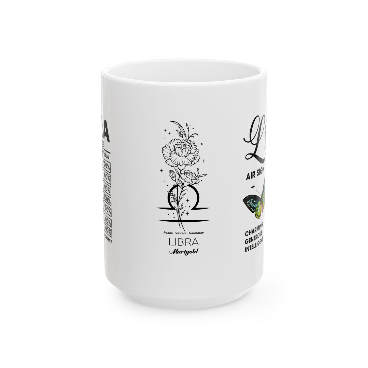 Libra Zodiac Ceramic Mug | 11oz & 15oz | Astrology Gifts for Libra Lovers