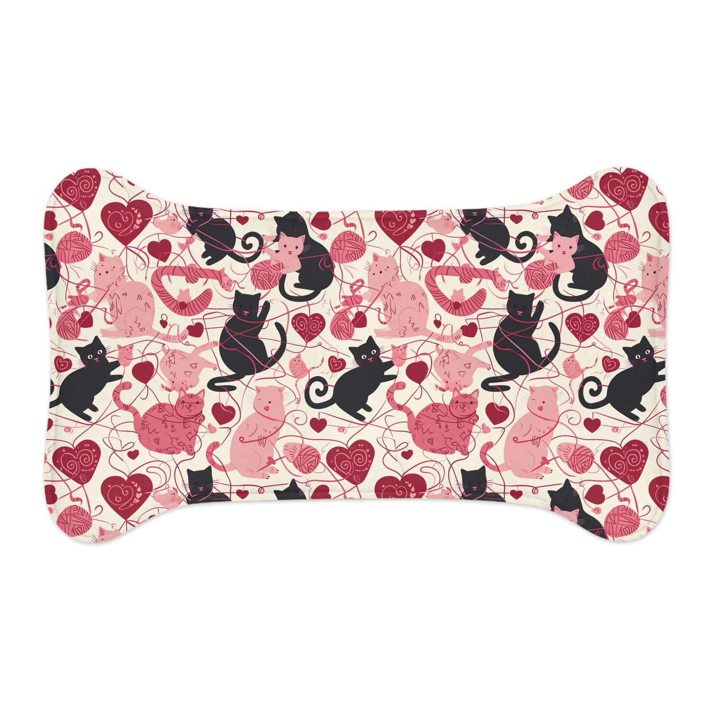 Cute Cat and Dog Feeding Mat, Pet Feeding Mats, Playful Design, Ideal for Cats and Dogs, Pet Lovers, Home Decor, Gift Idea