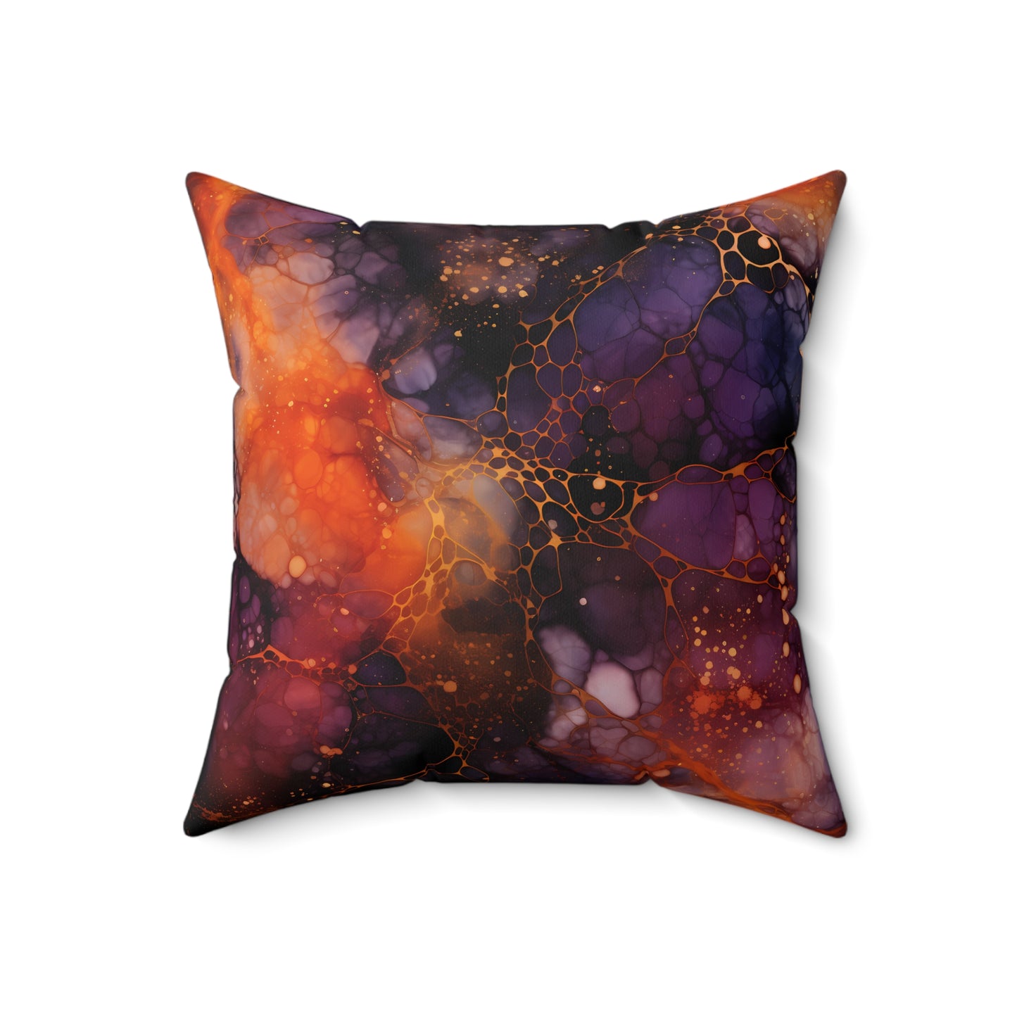 Stylish Spun Polyester Square Pillow, Beautiful Decorative Pillow for Everyday, Festive for Halloween, Stylish for Home or Office for Any Room